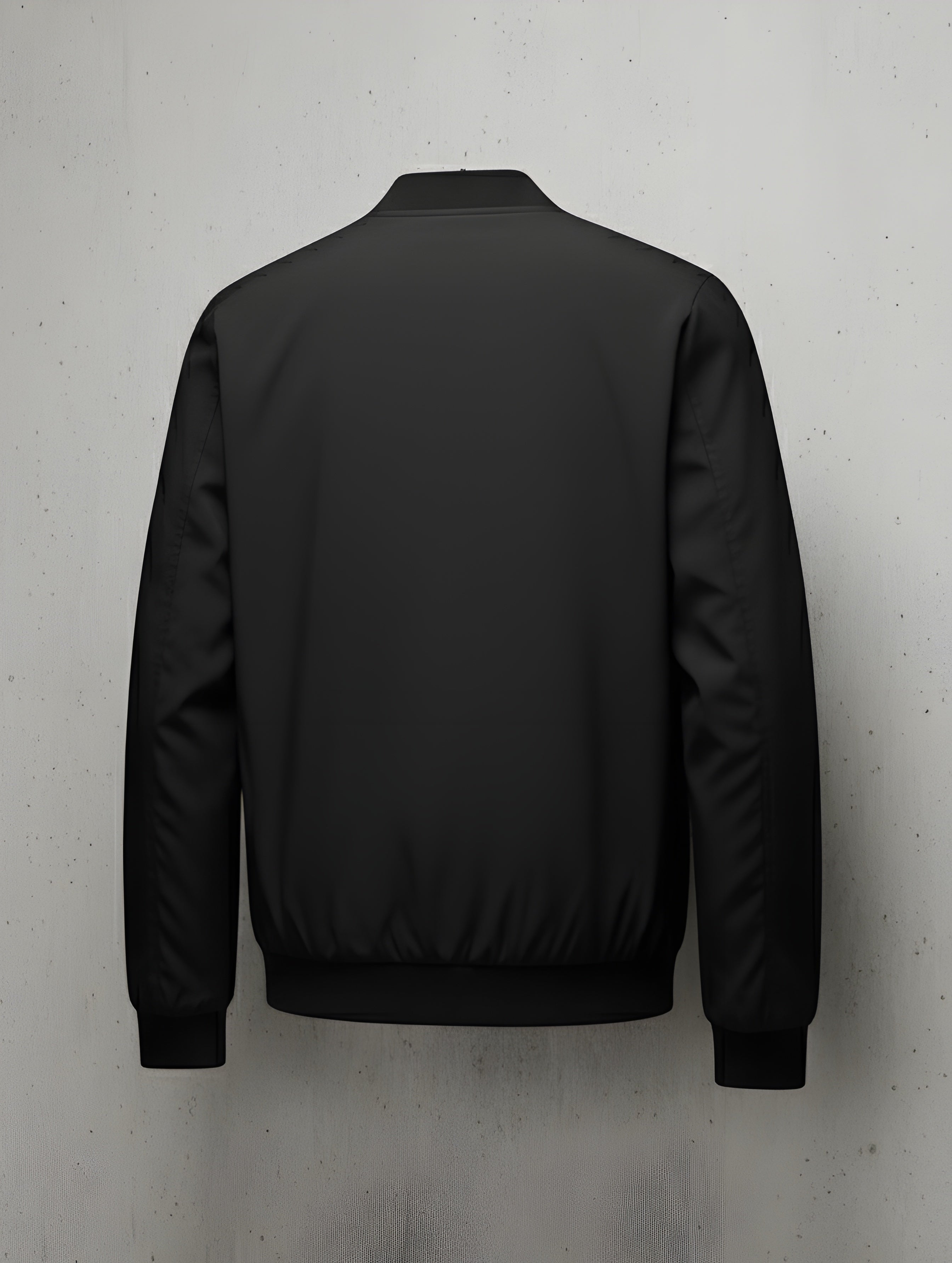 Men's Black Classic Bomber Jacket