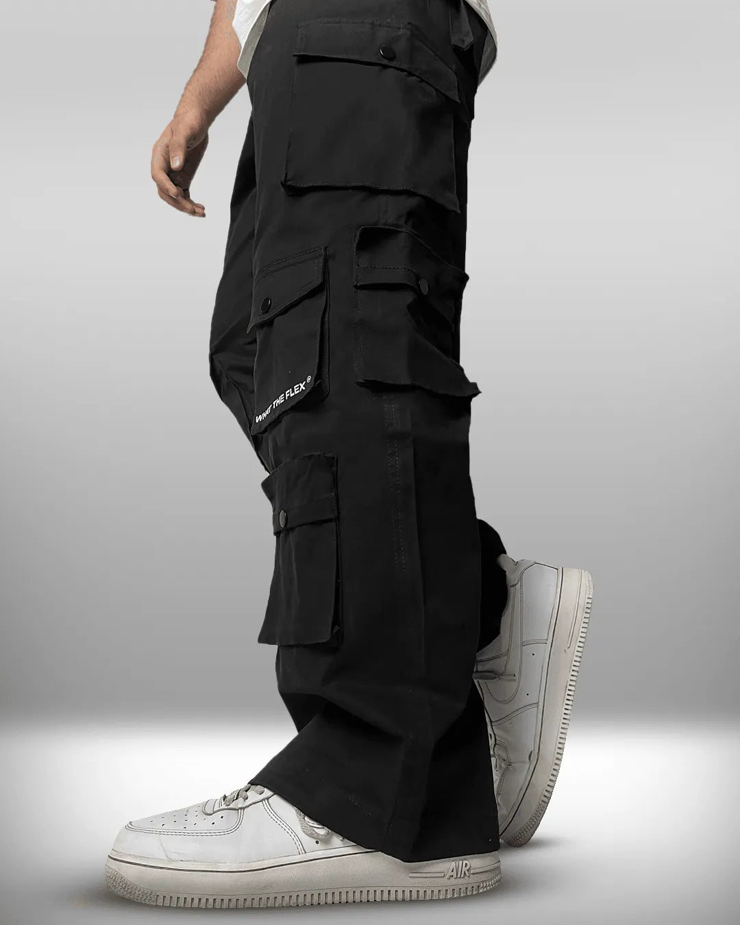 Black 12 Pocket Cargo Pants - Exclusive
