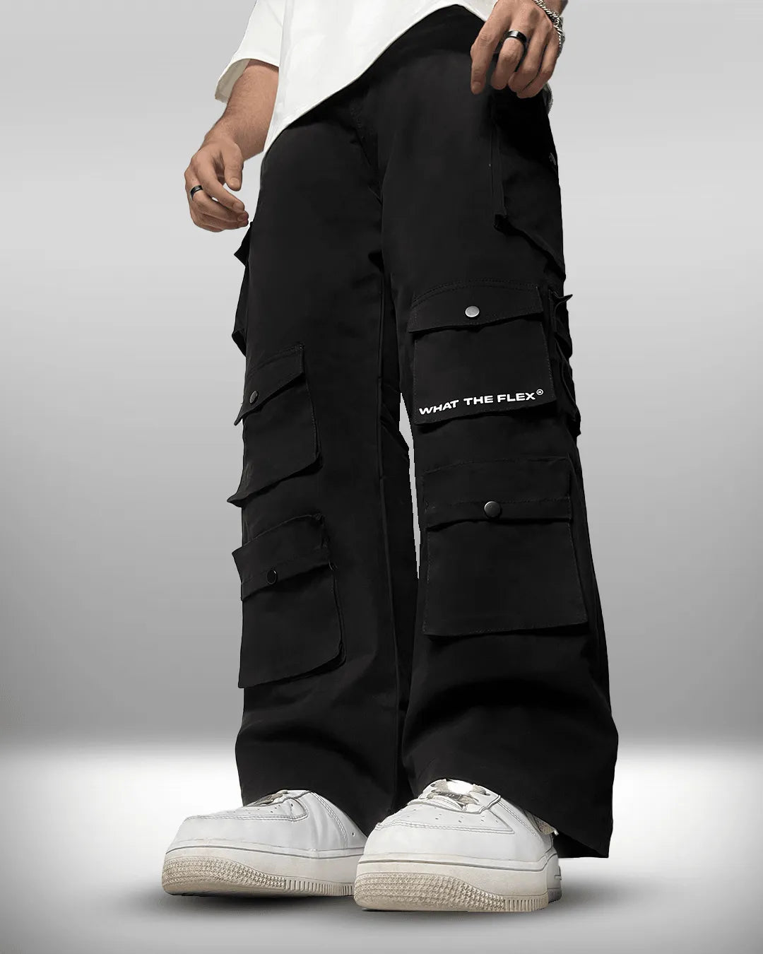 Black 12 Pocket Cargo Pants - Exclusive