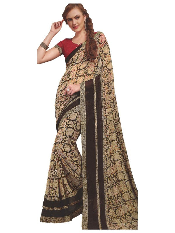 Womens Georgette Digital Printed Saree Multi 625 Mtr
