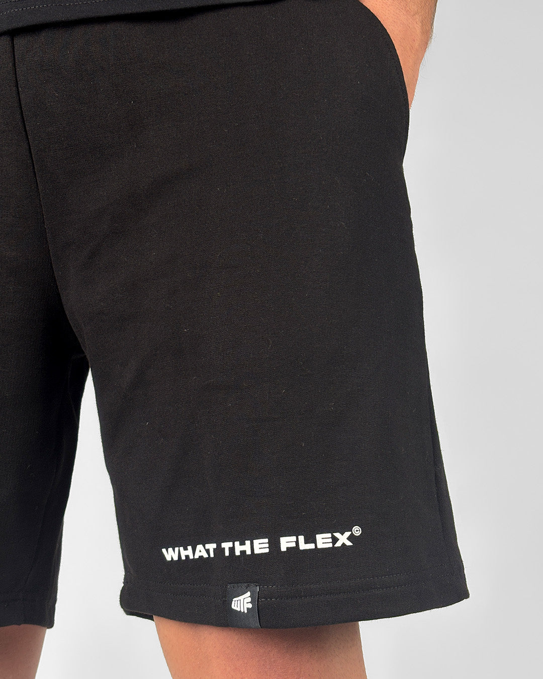 Classic Black Cotton Shorts