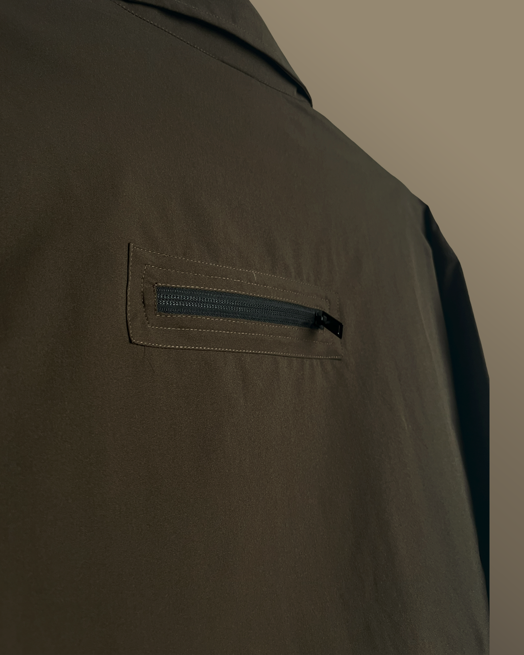 Olive Mono Air Overshirt