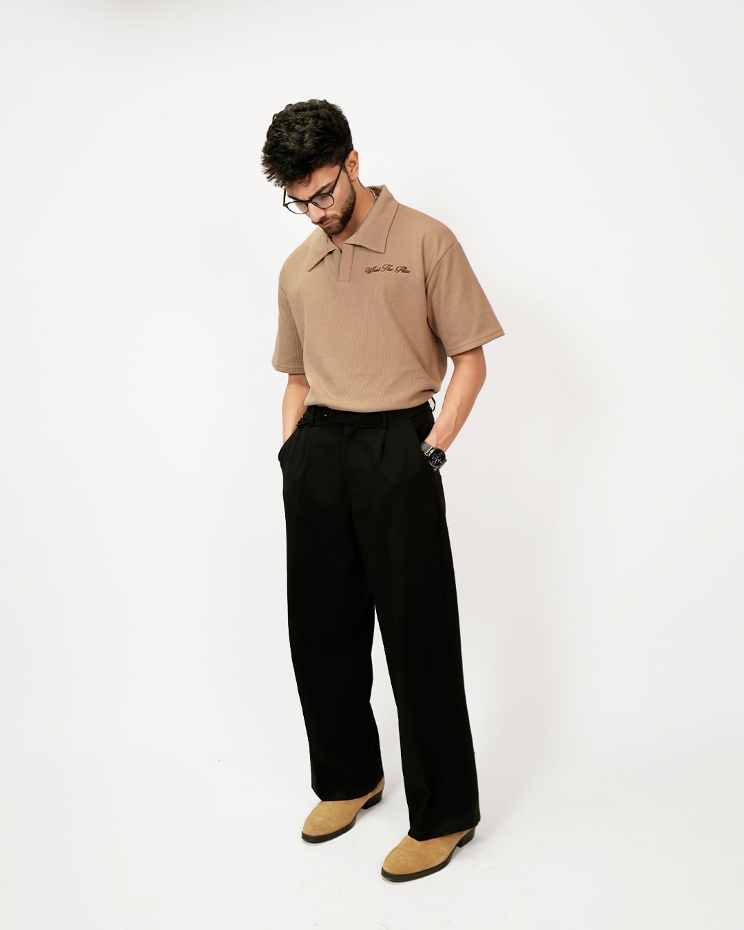 Raw Beige Polo T-Shirt