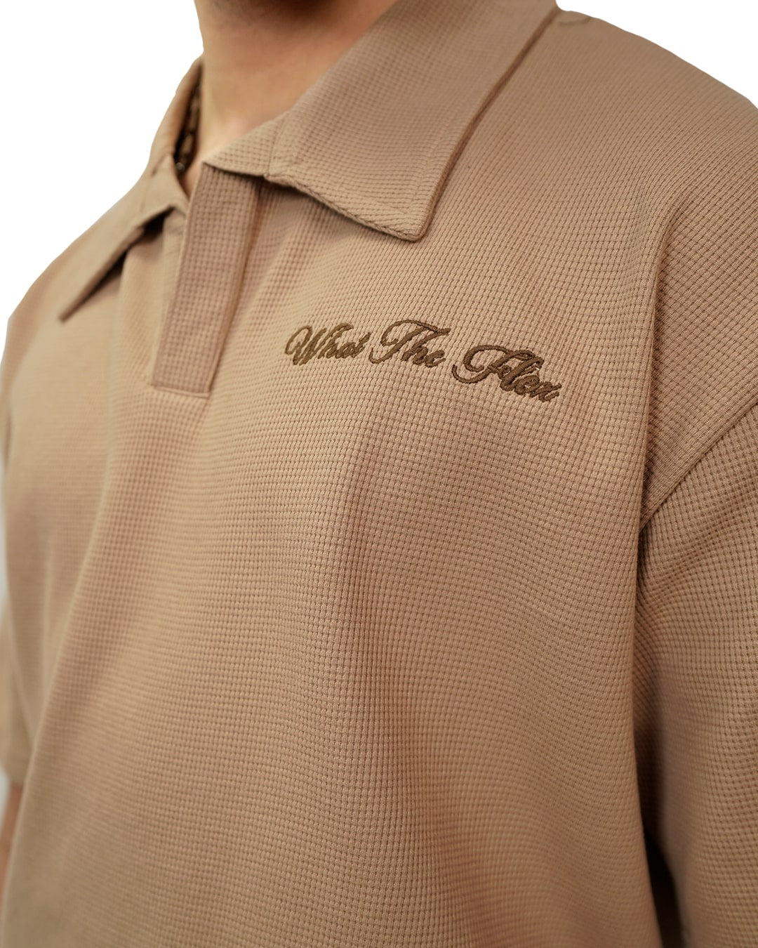 Raw Beige Polo T-Shirt