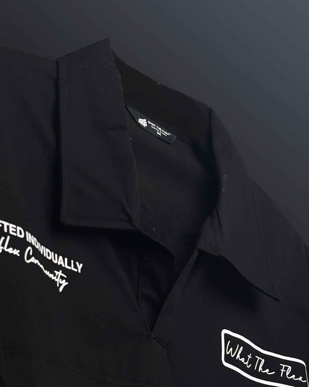 Black Retro Cotton Polo T-Shirt