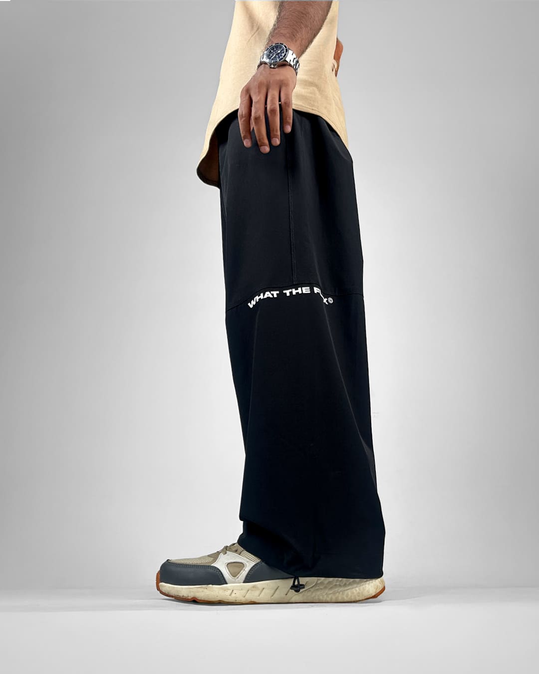 Black Breakout Parachute Pants