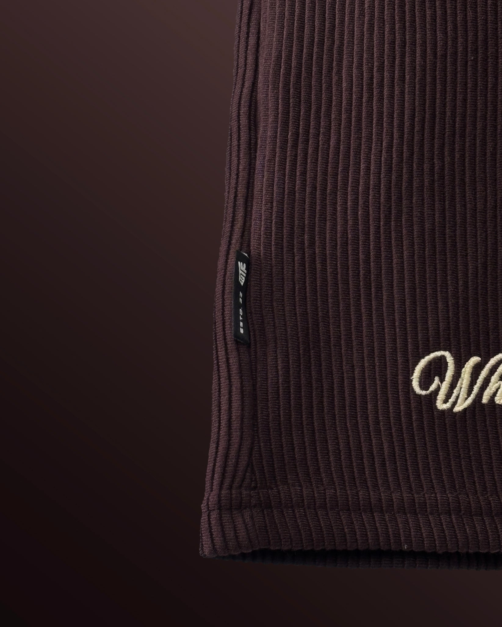 Brown Ribbed T-Shirt