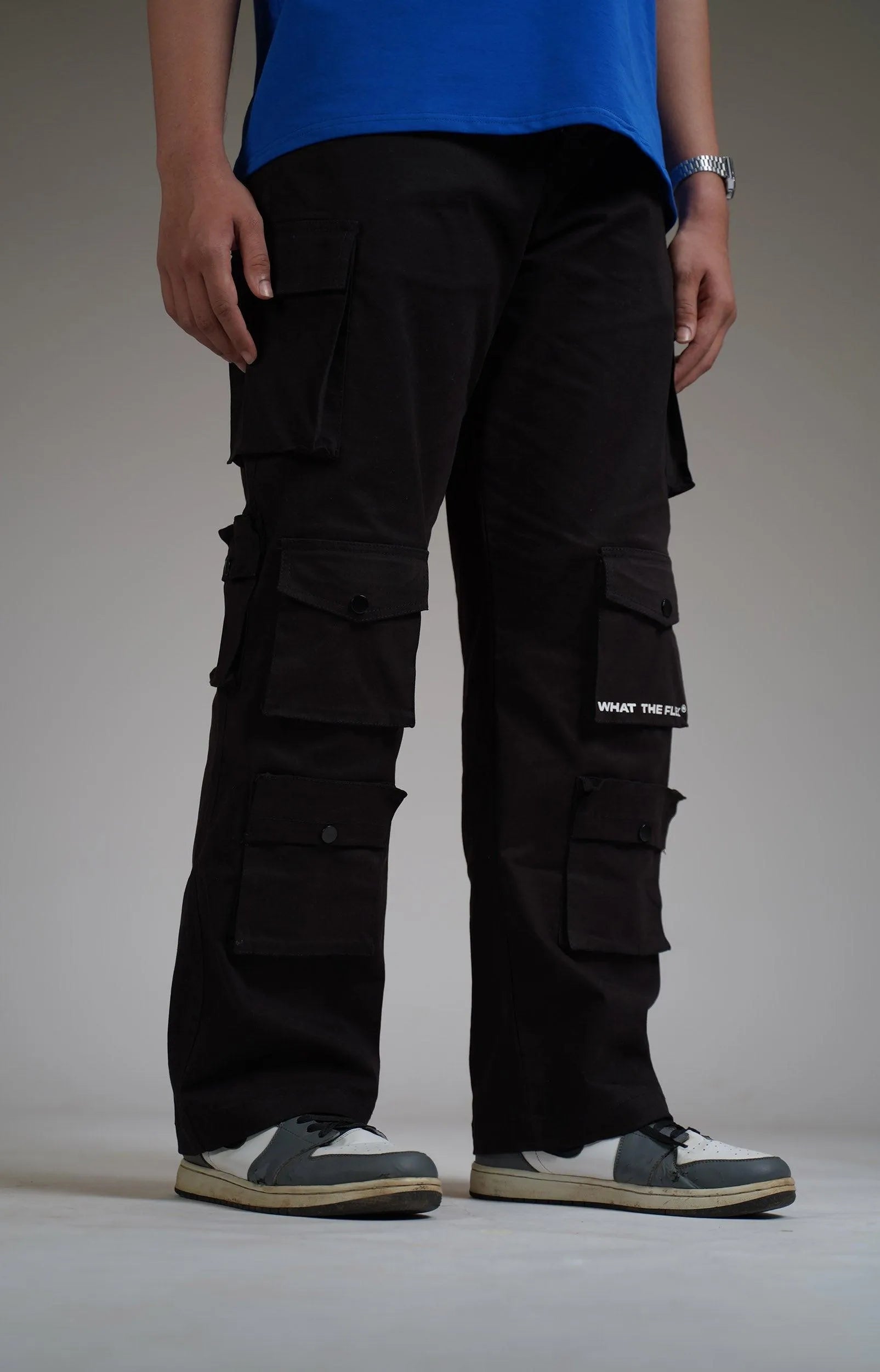 Black 12 Pocket Cargo Pants - Exclusive