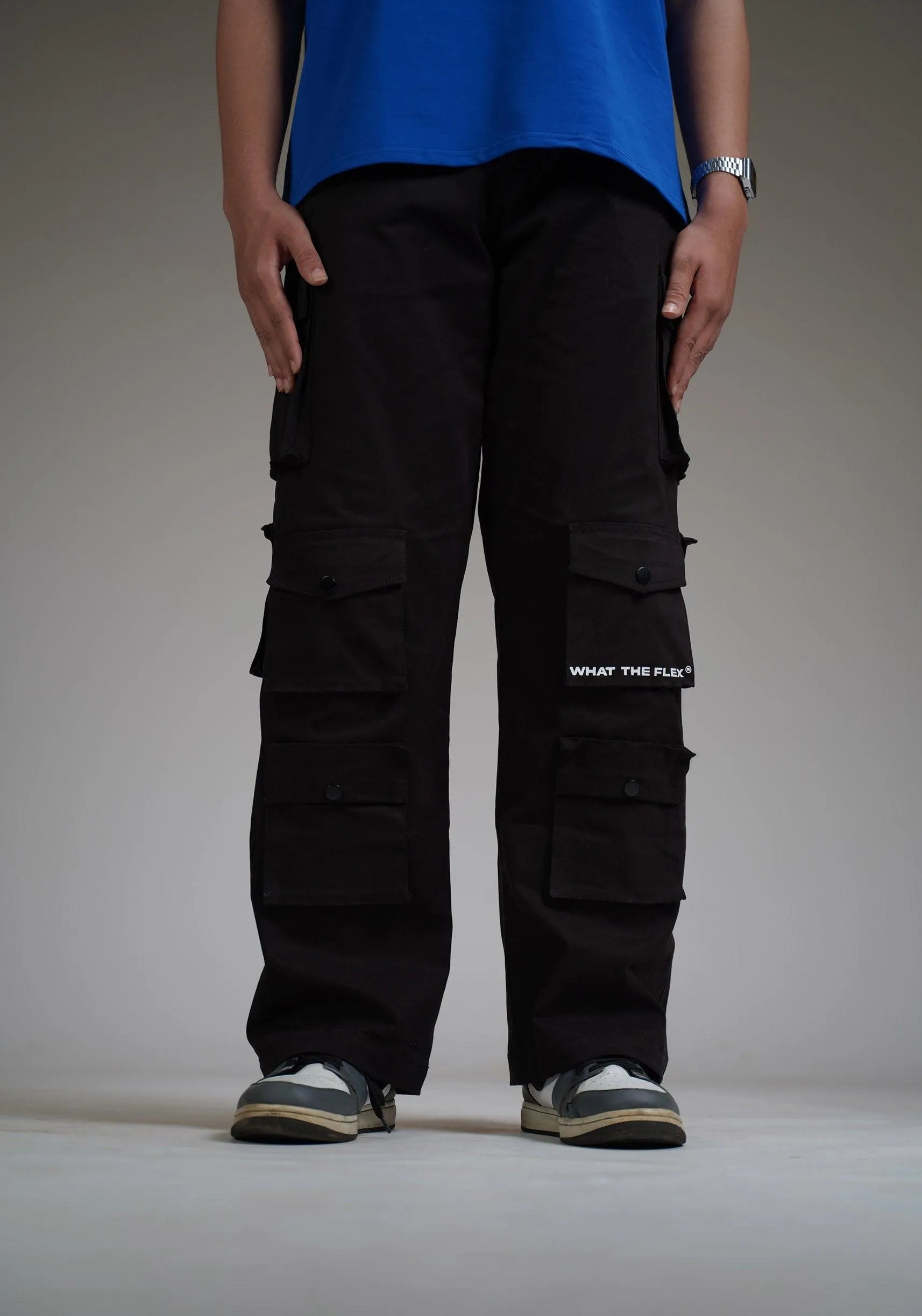 Black 12 Pocket Cargo Pants - Exclusive