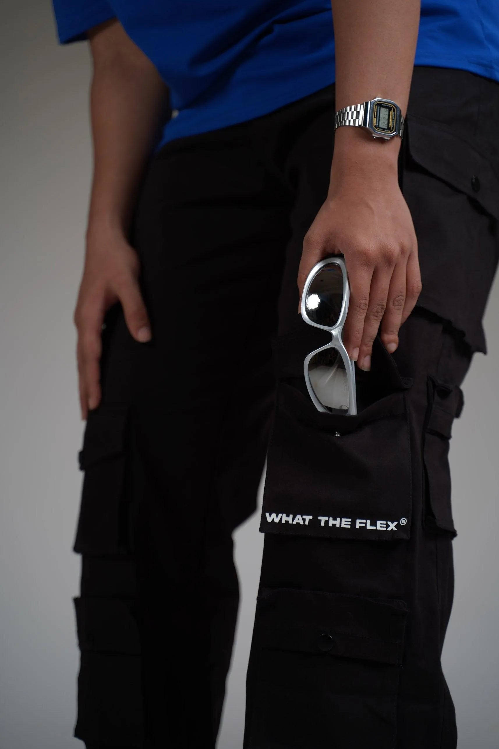 Black 12 Pocket Cargo Pants - Exclusive