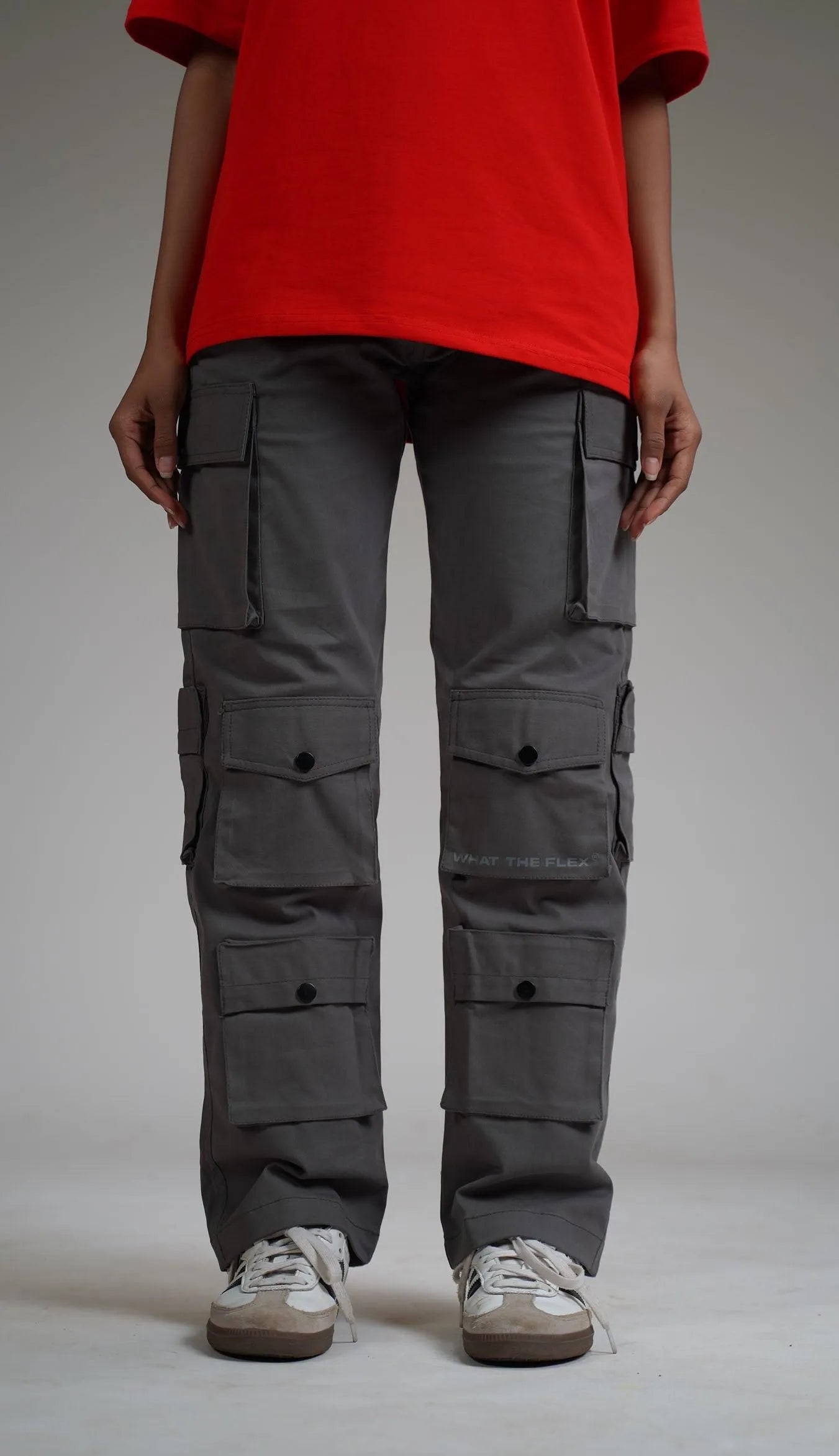 Charcoal Grey 12 Pocket Cargo Pants - Exclusive