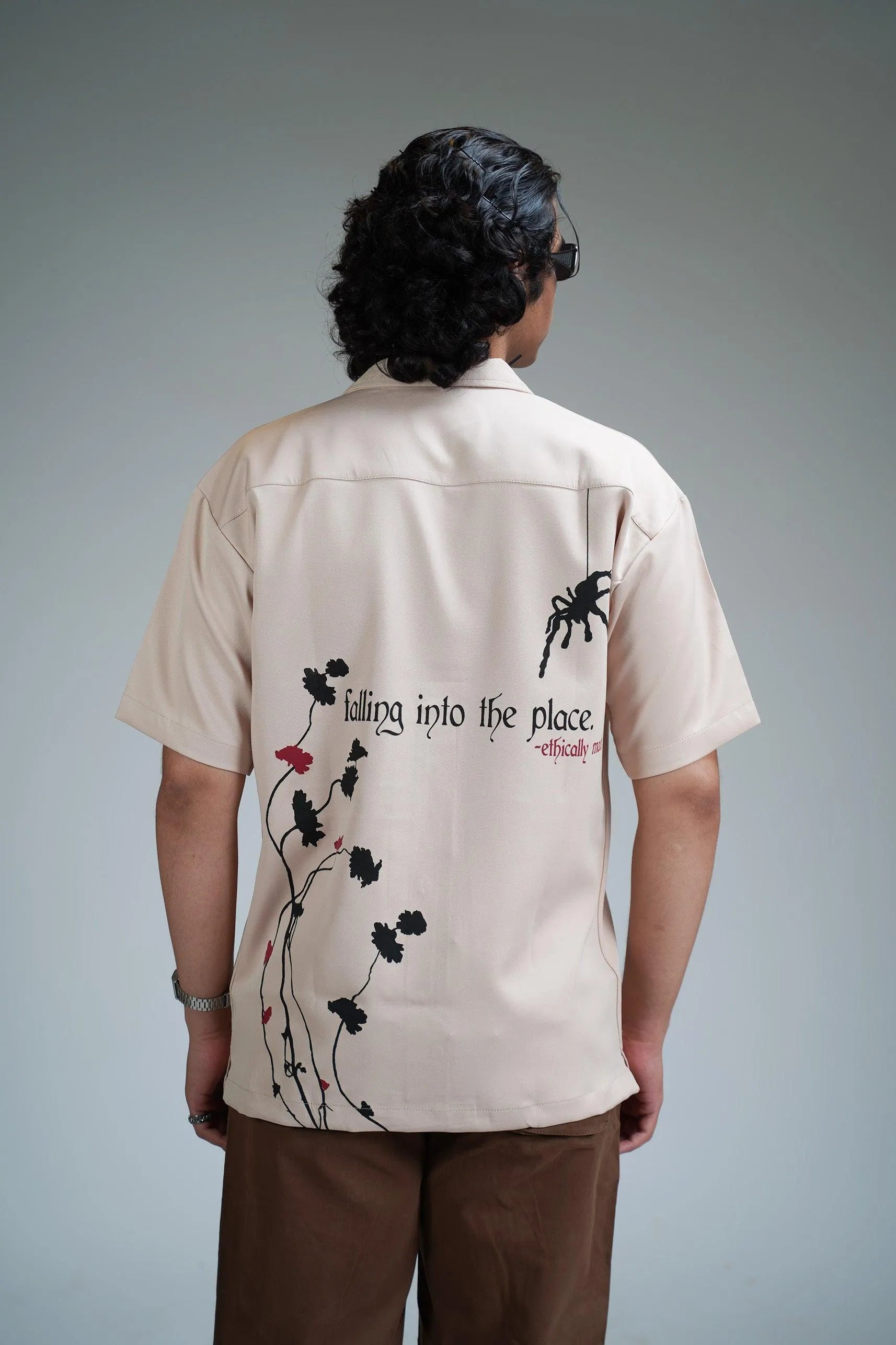 Flowers & Shadows Bowling Shirt