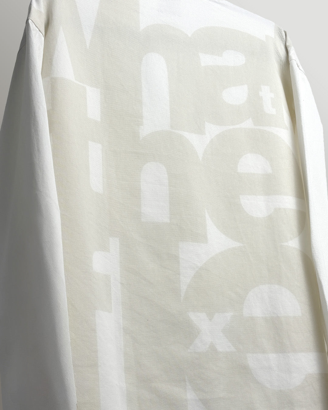 Flex Star Cream Long Sleeve Denim Shirt