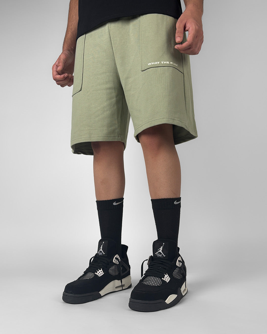 Frontcut Sage Cotton Shorts