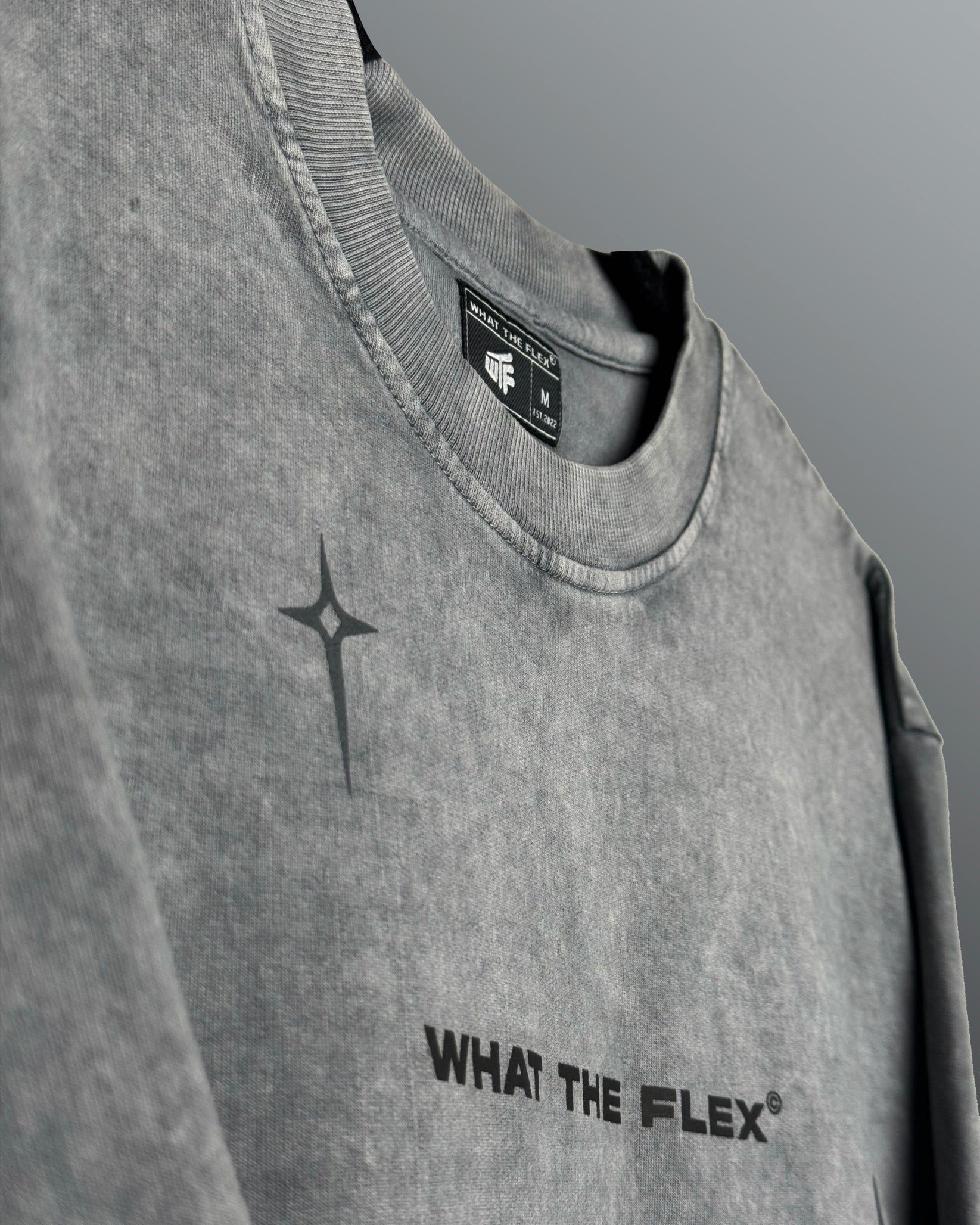 Mannered Grey Acid Wash T-Shirt