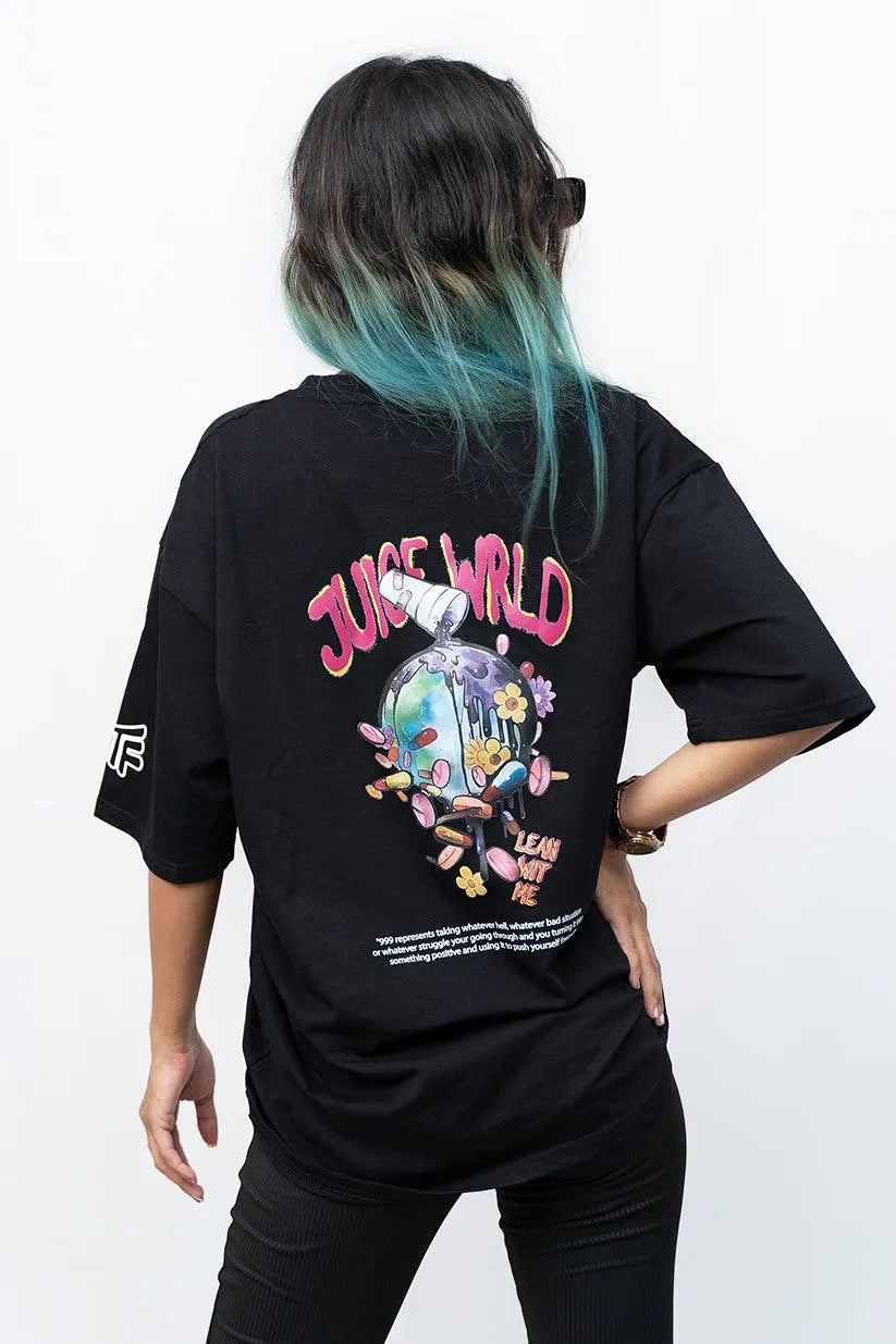 Juice Wrld Black Oversized T-shirt