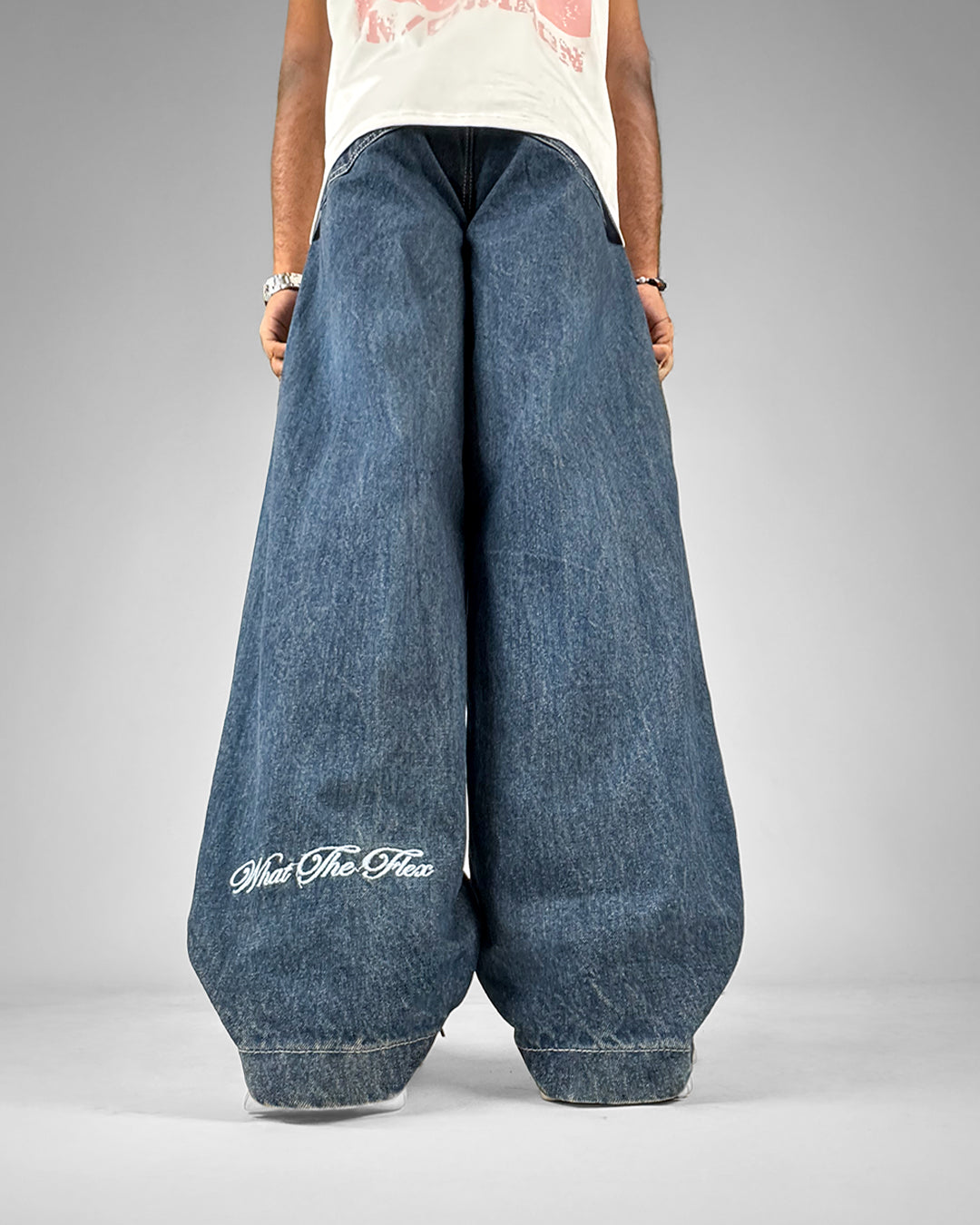 Phantom Blue Baggy Denim Jeans