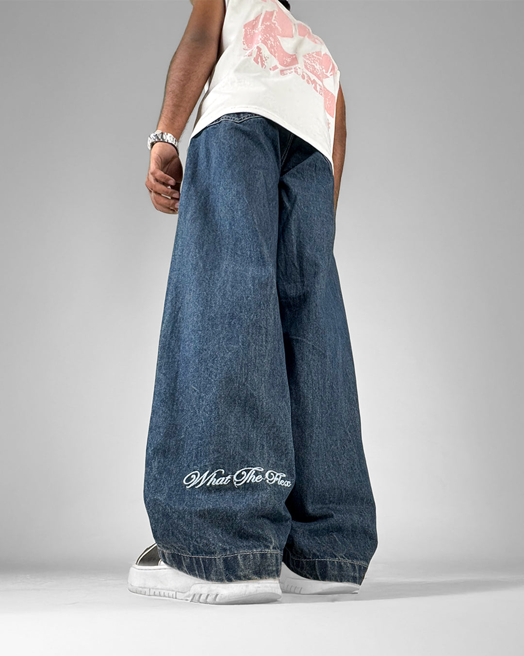 Phantom Blue Baggy Denim Jeans