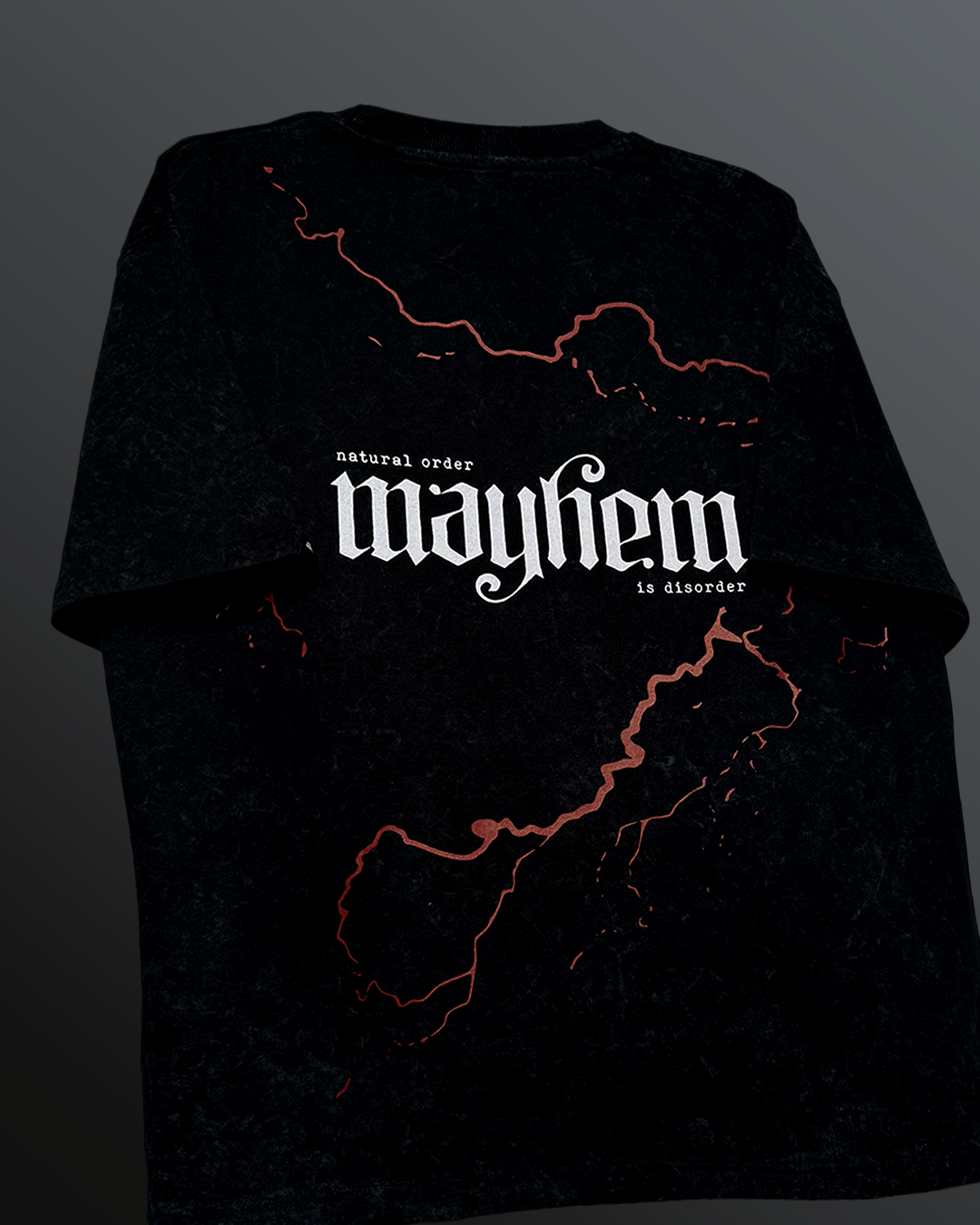 Mayhem Black Acid Wash T-Shirt