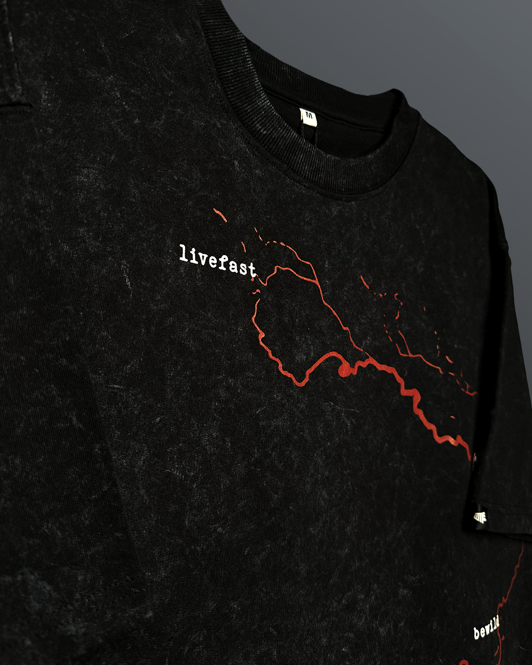 Mayhem Black Acid Wash T-Shirt