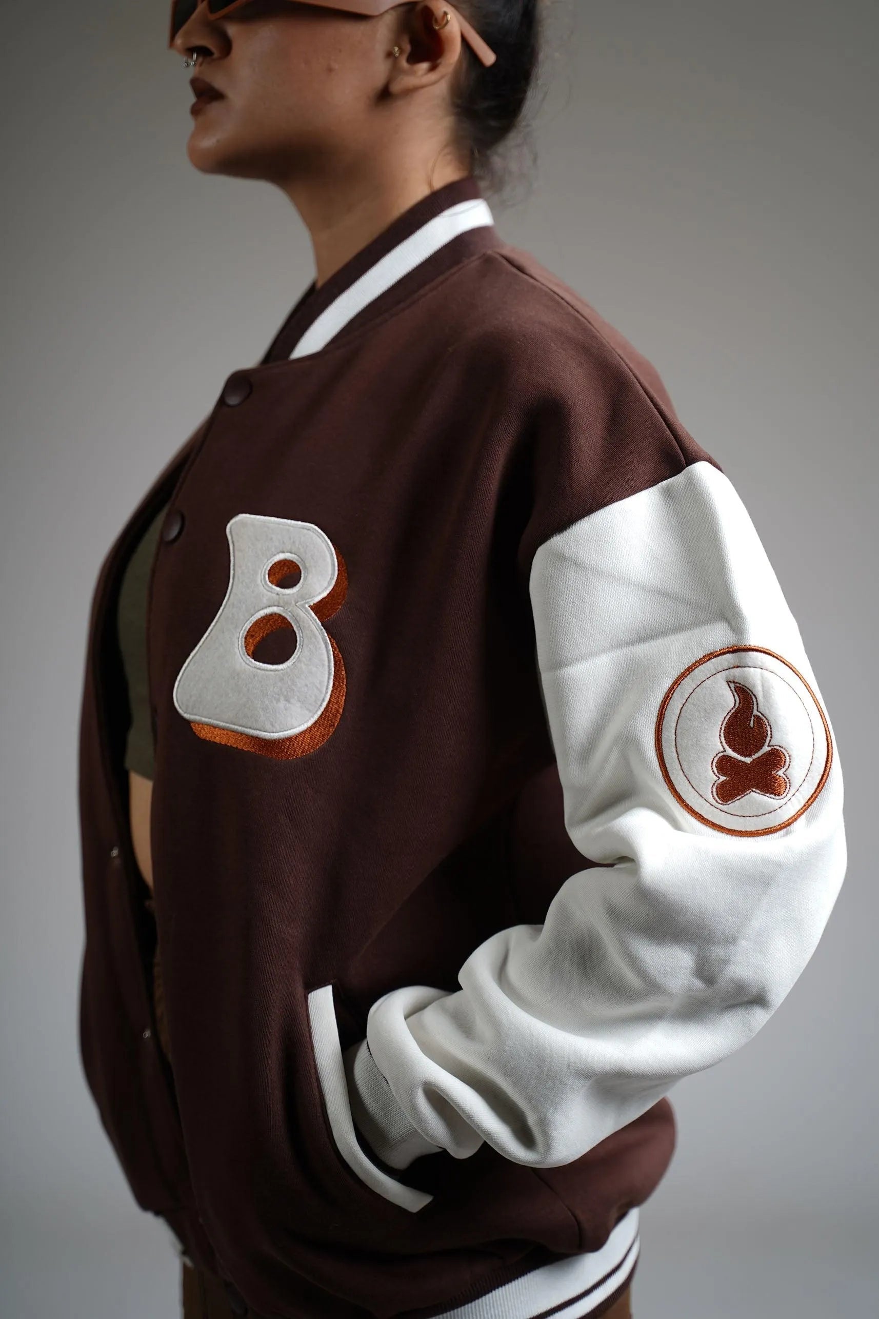 Praise To The Highest Brown Varsity Jacket