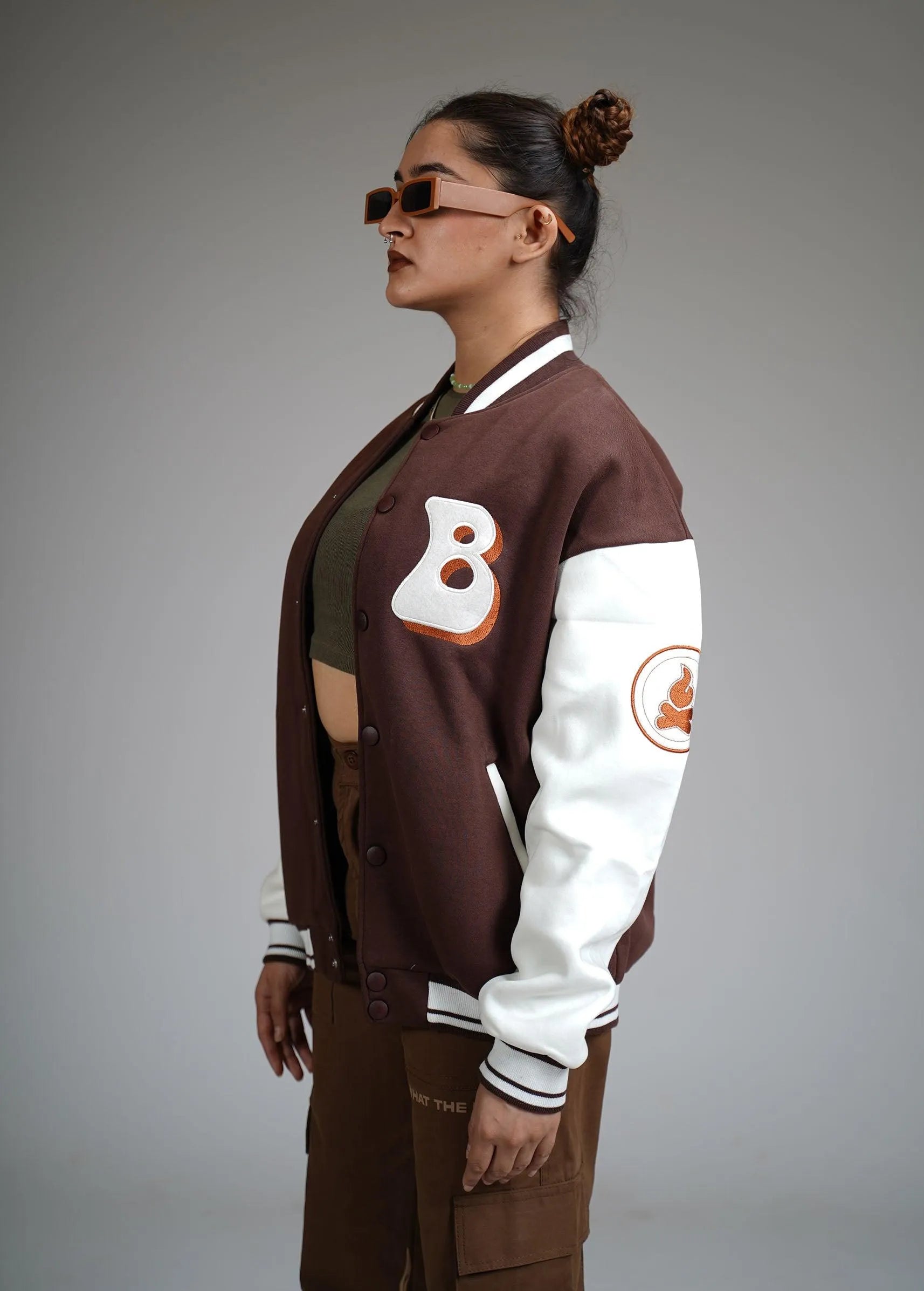 Praise To The Highest Brown Varsity Jacket