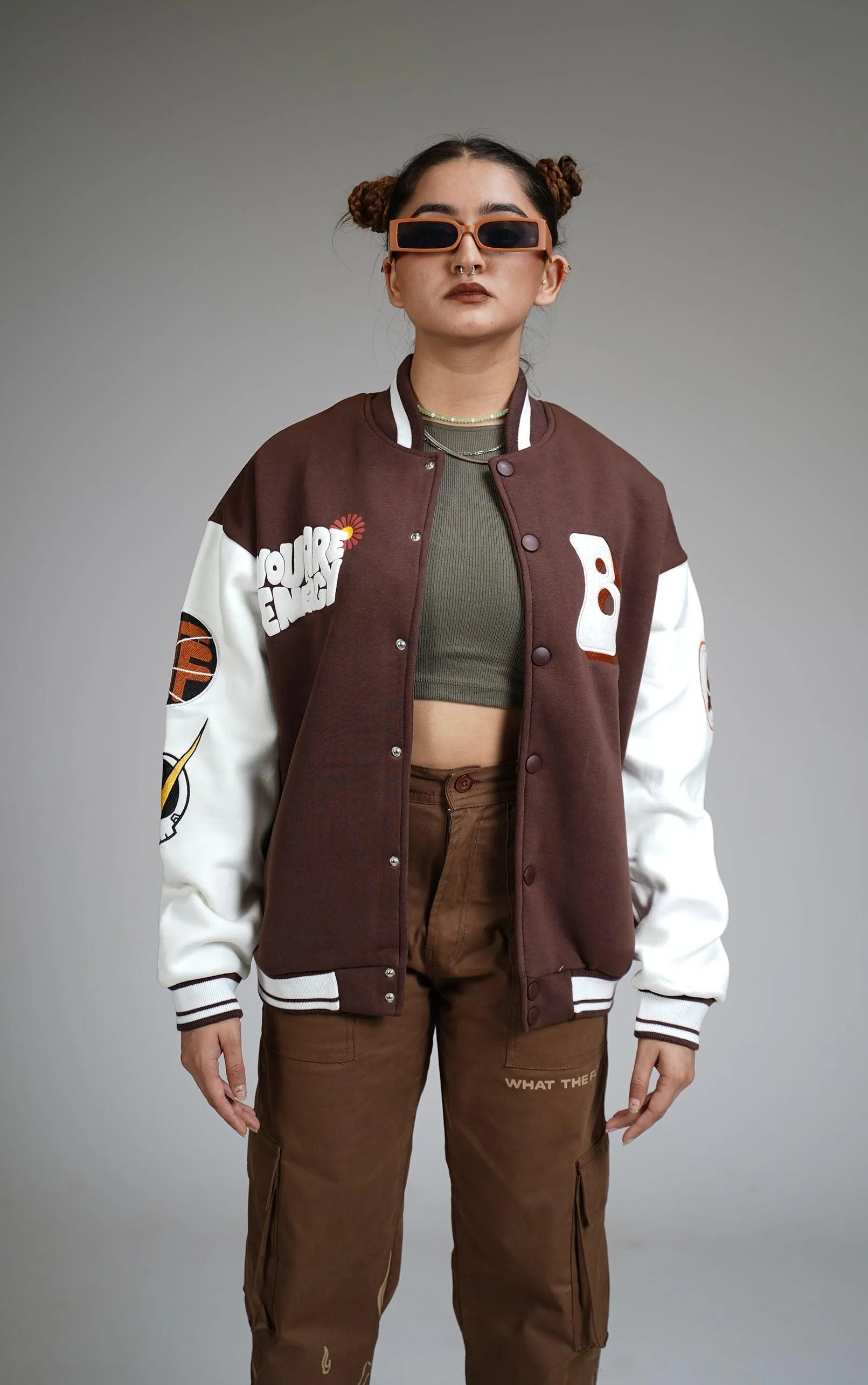 Praise To The Highest Brown Varsity Jacket