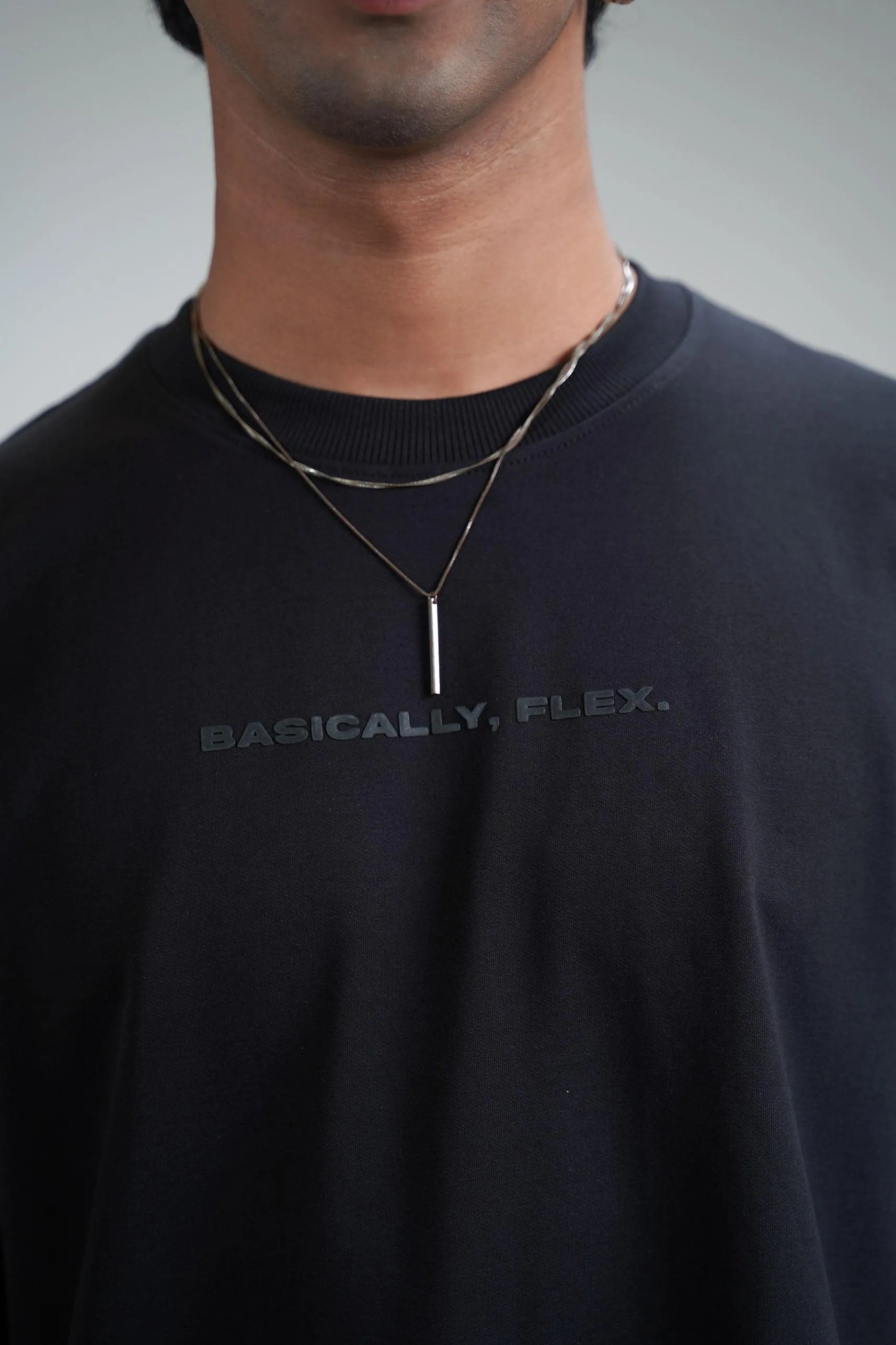 Basic Plain Black Heavyweight T-shirt