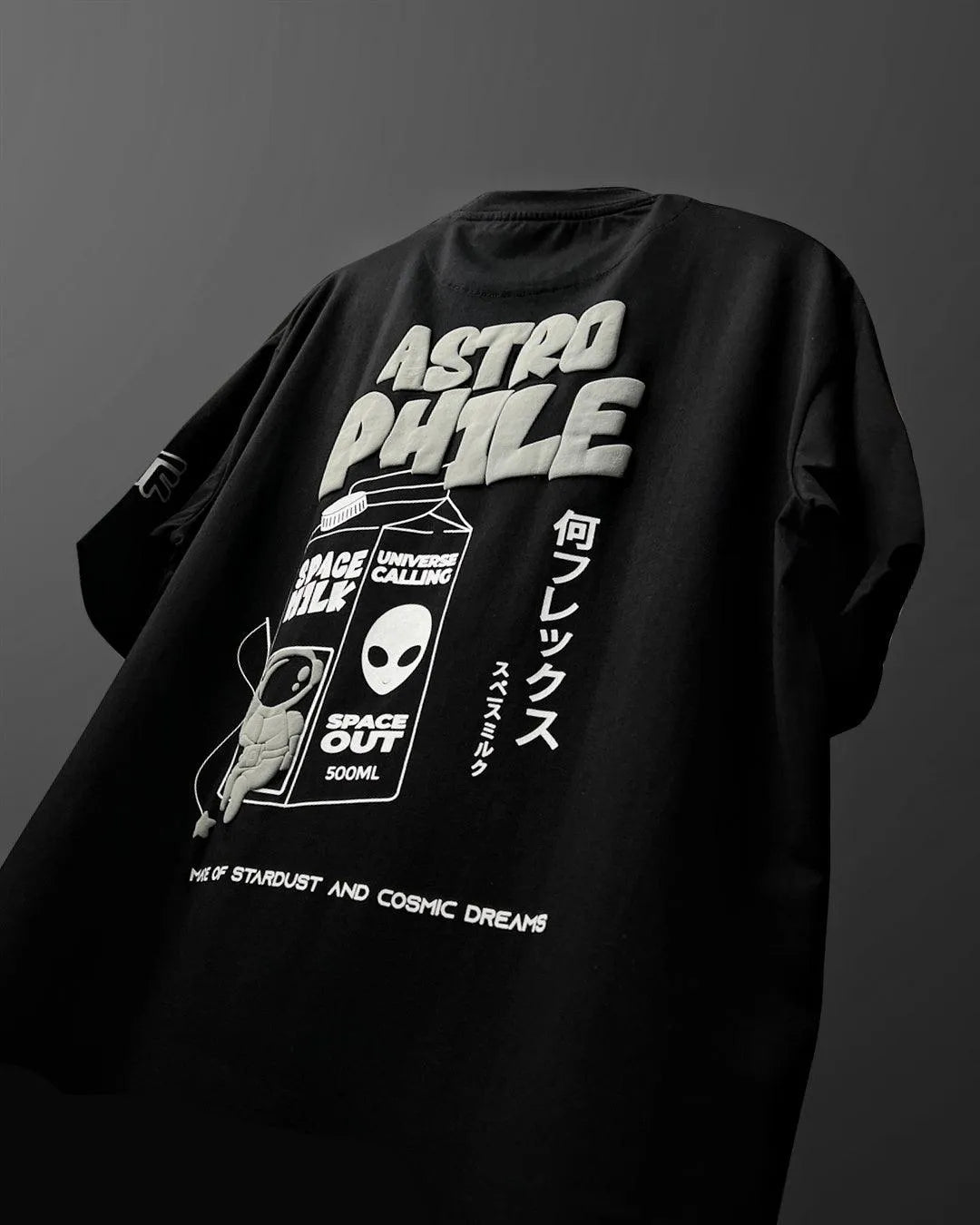 Spaceout Oversized Black T-shirt