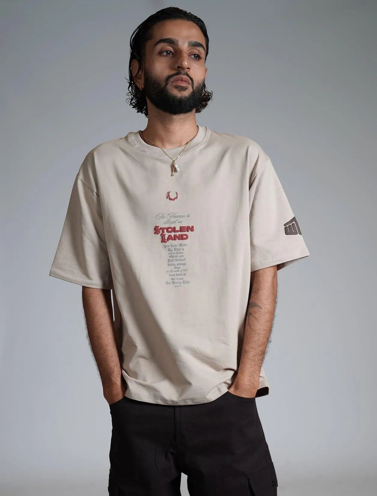 Stolen Land Beige Heavyweight T-shirt