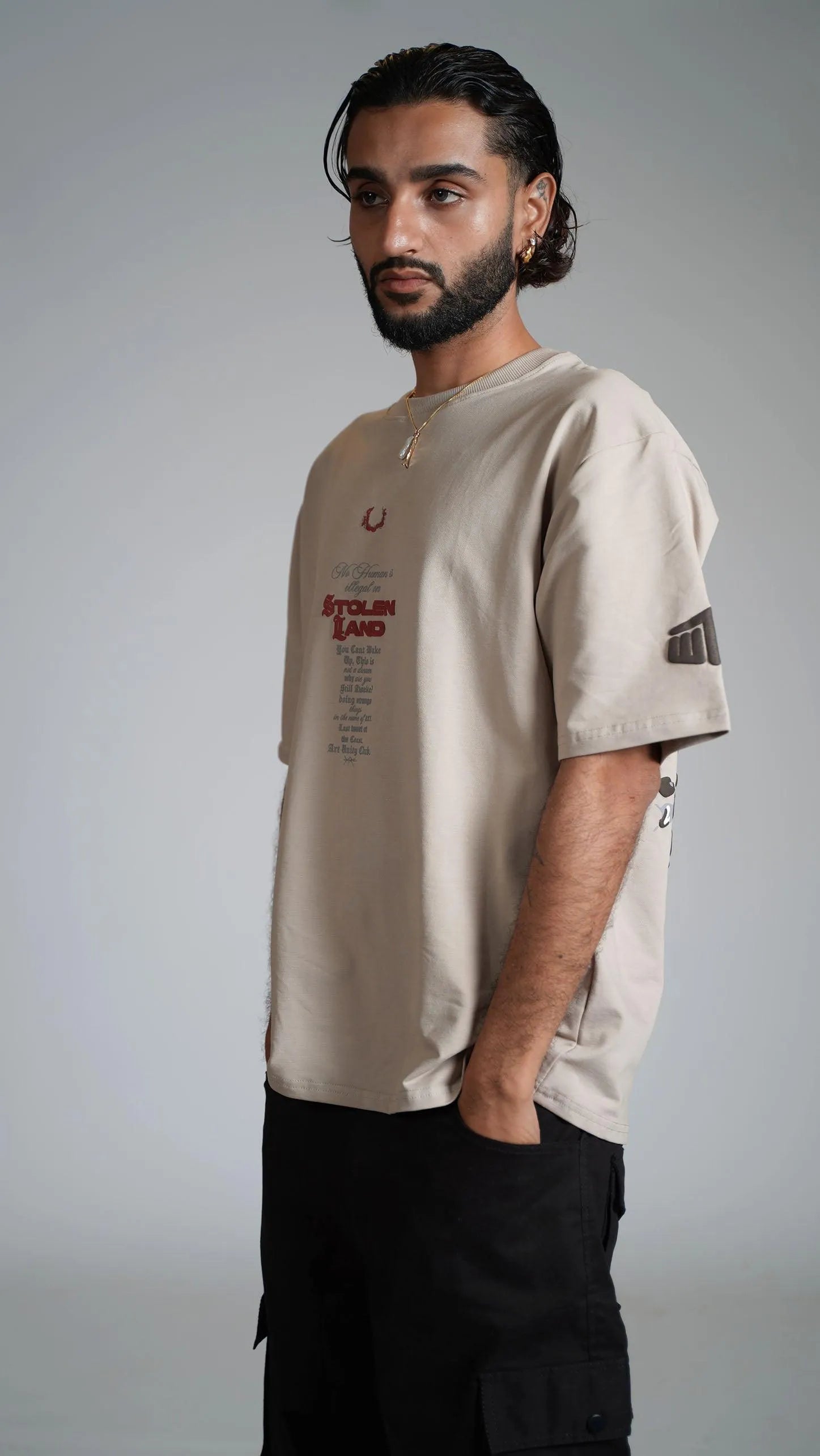 Stolen Land Beige Heavyweight T-shirt