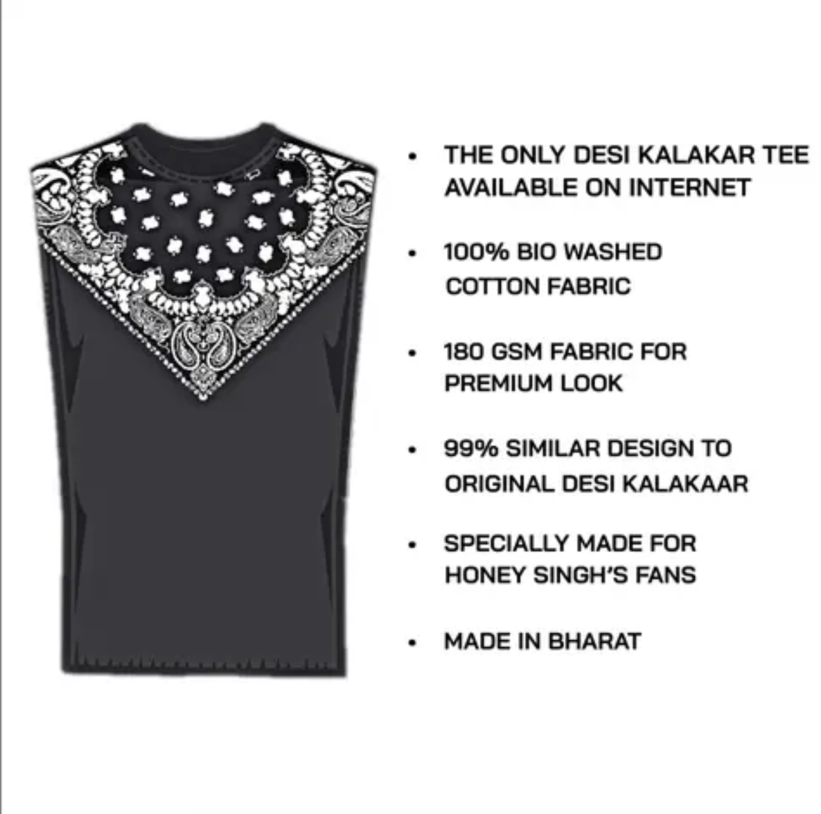 Desi Kalakaar Pure Cotton Yo Yo Honey Singh Tshirt