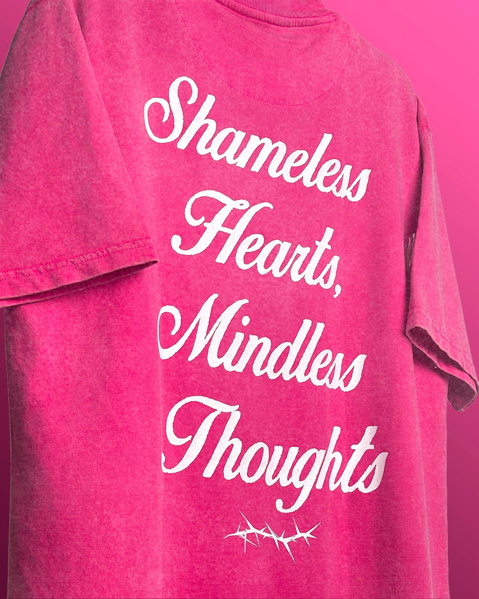 Shameless Pink Acid Wash T-Shirt
