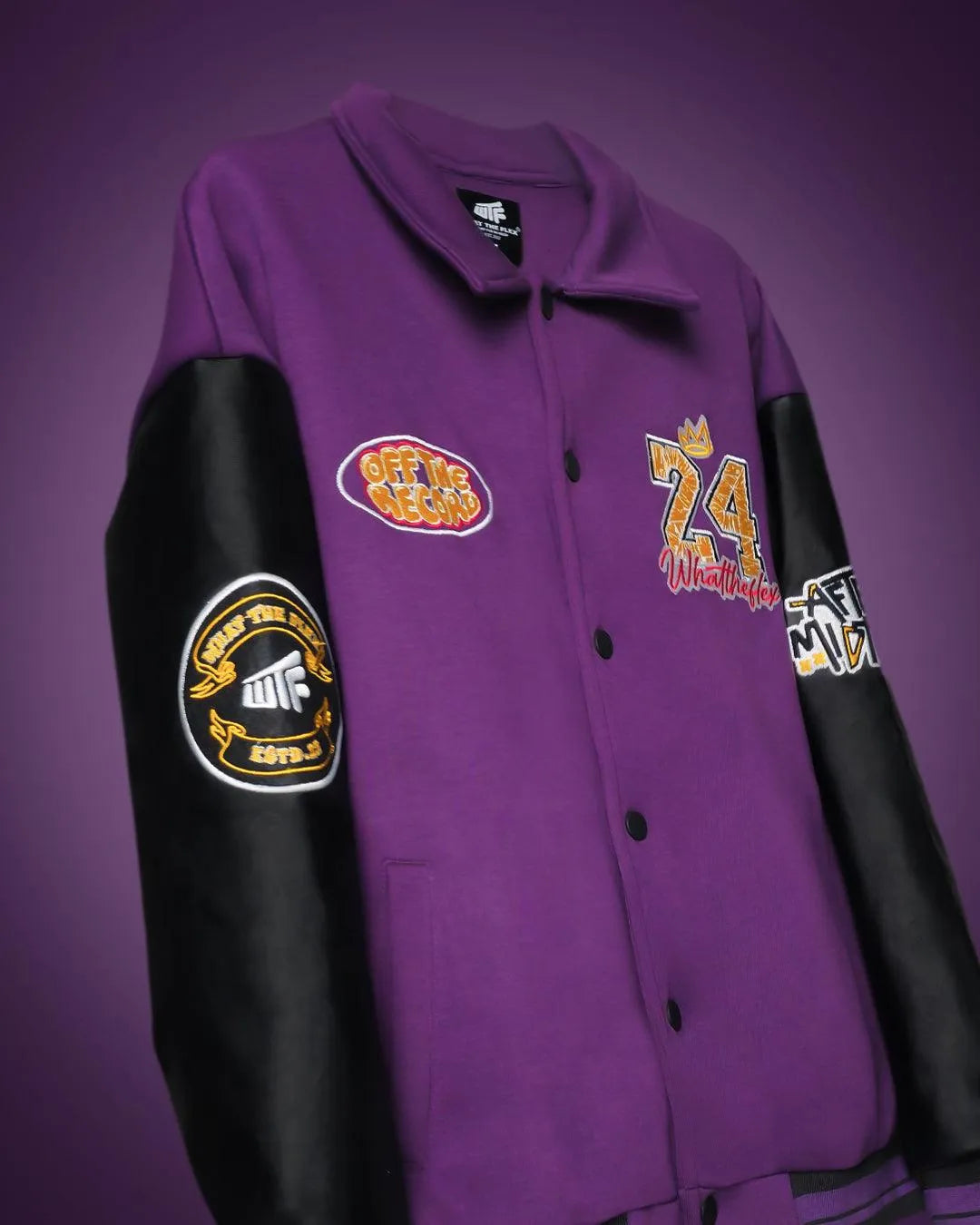 Take the Shot Purple Varsity Jacket