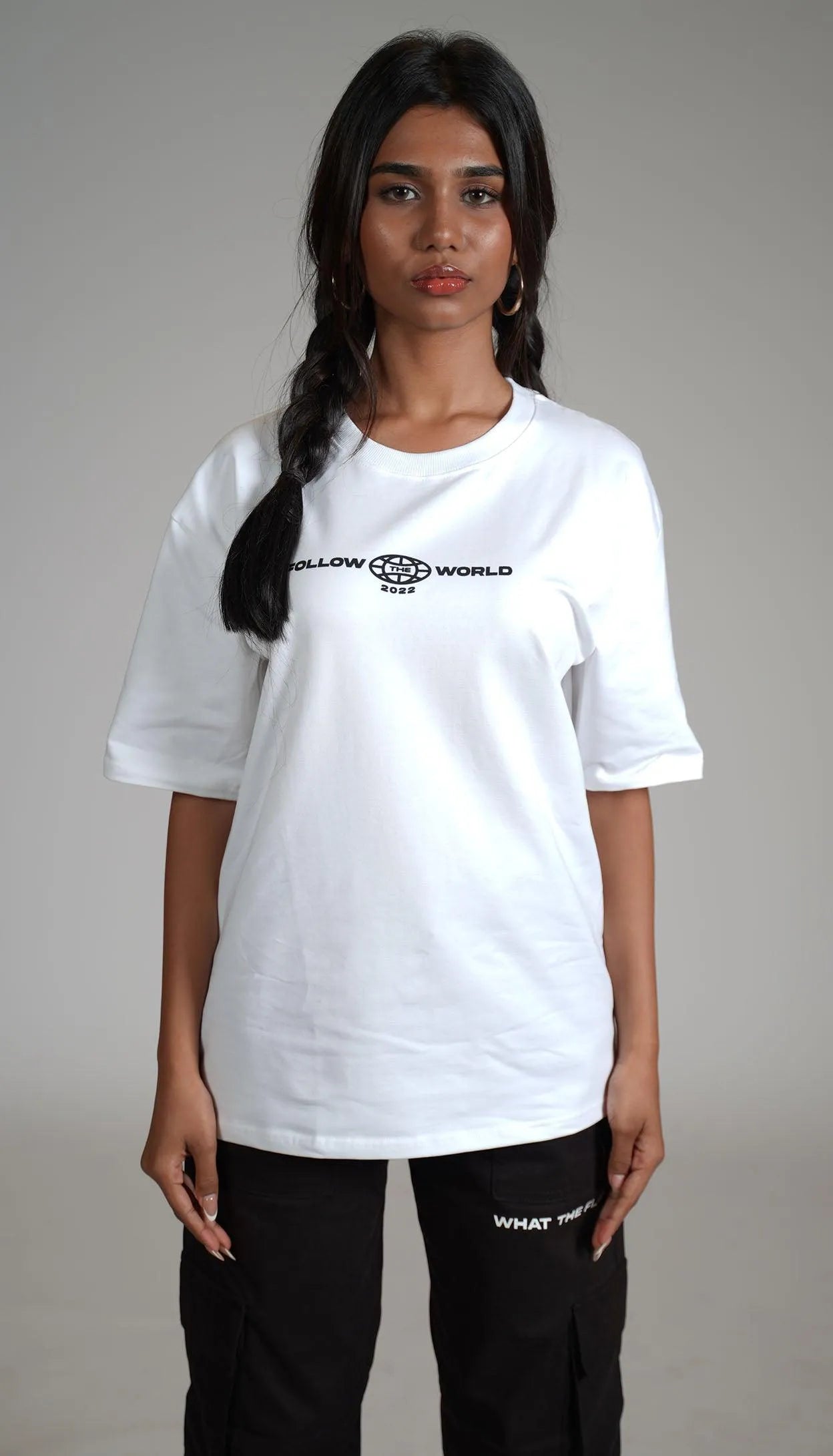 Unfollow The World White Heavyweight T-shirt