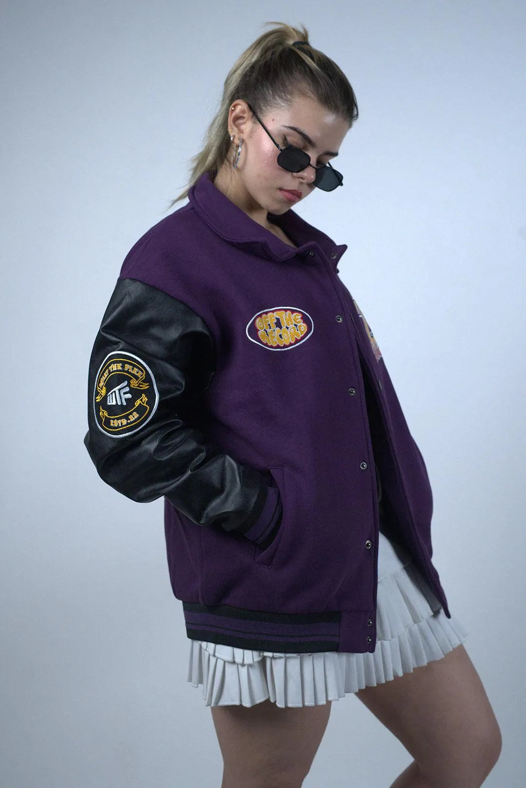 Take the Shot Purple Varsity Jacket