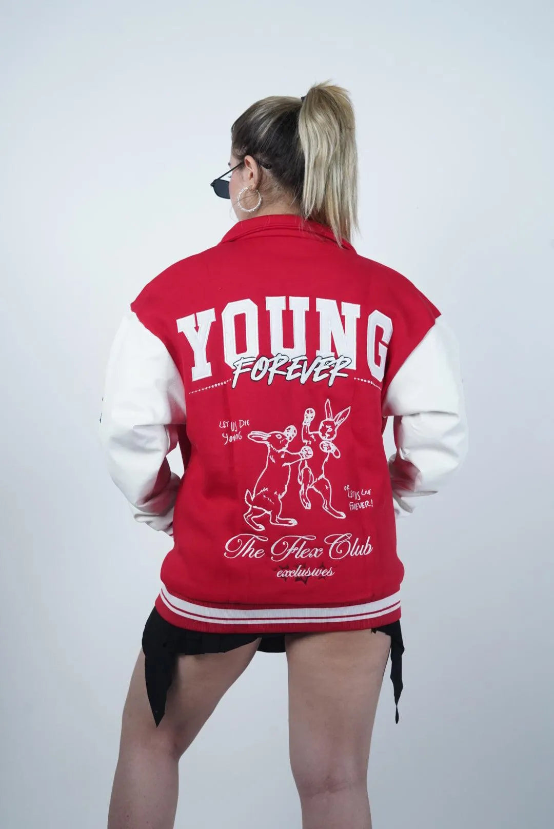 Young Forever Red Varsity Jacket