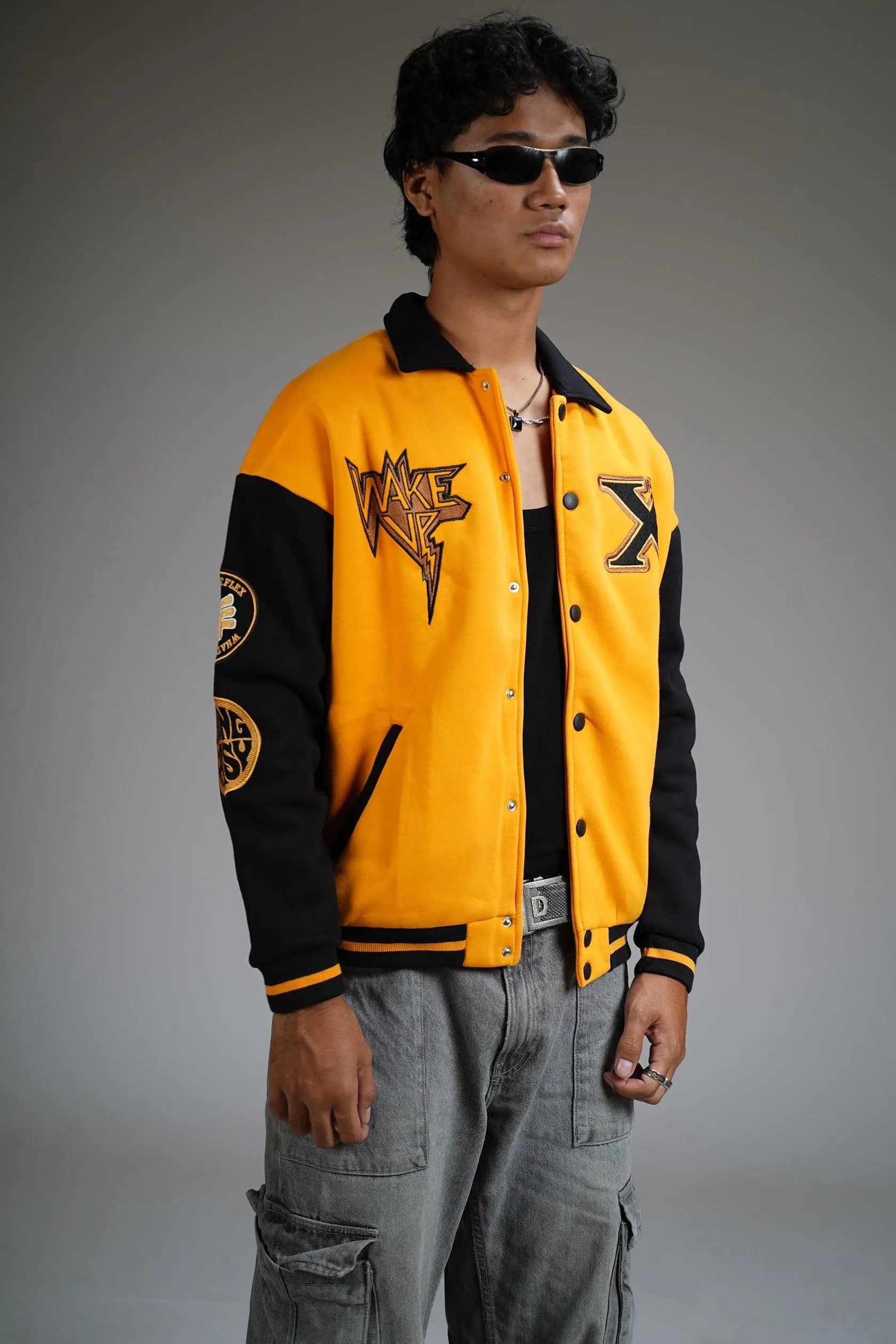 Ashes & Beyond Yellow Varsity Jacket