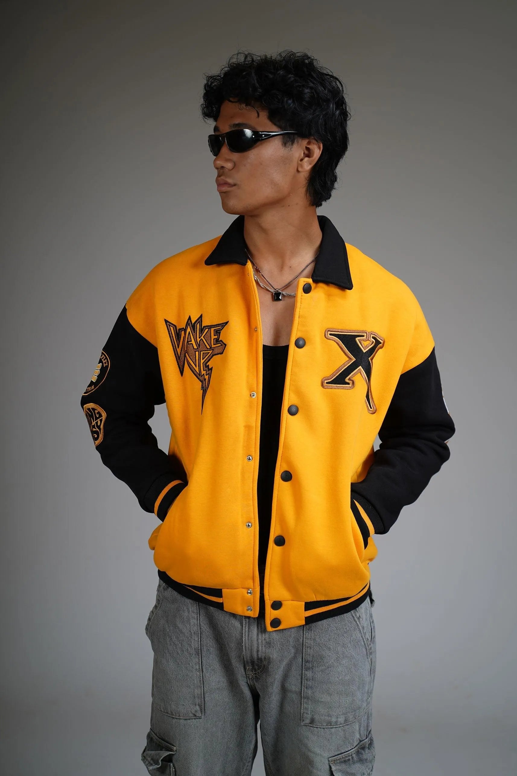 Ashes & Beyond Yellow Varsity Jacket