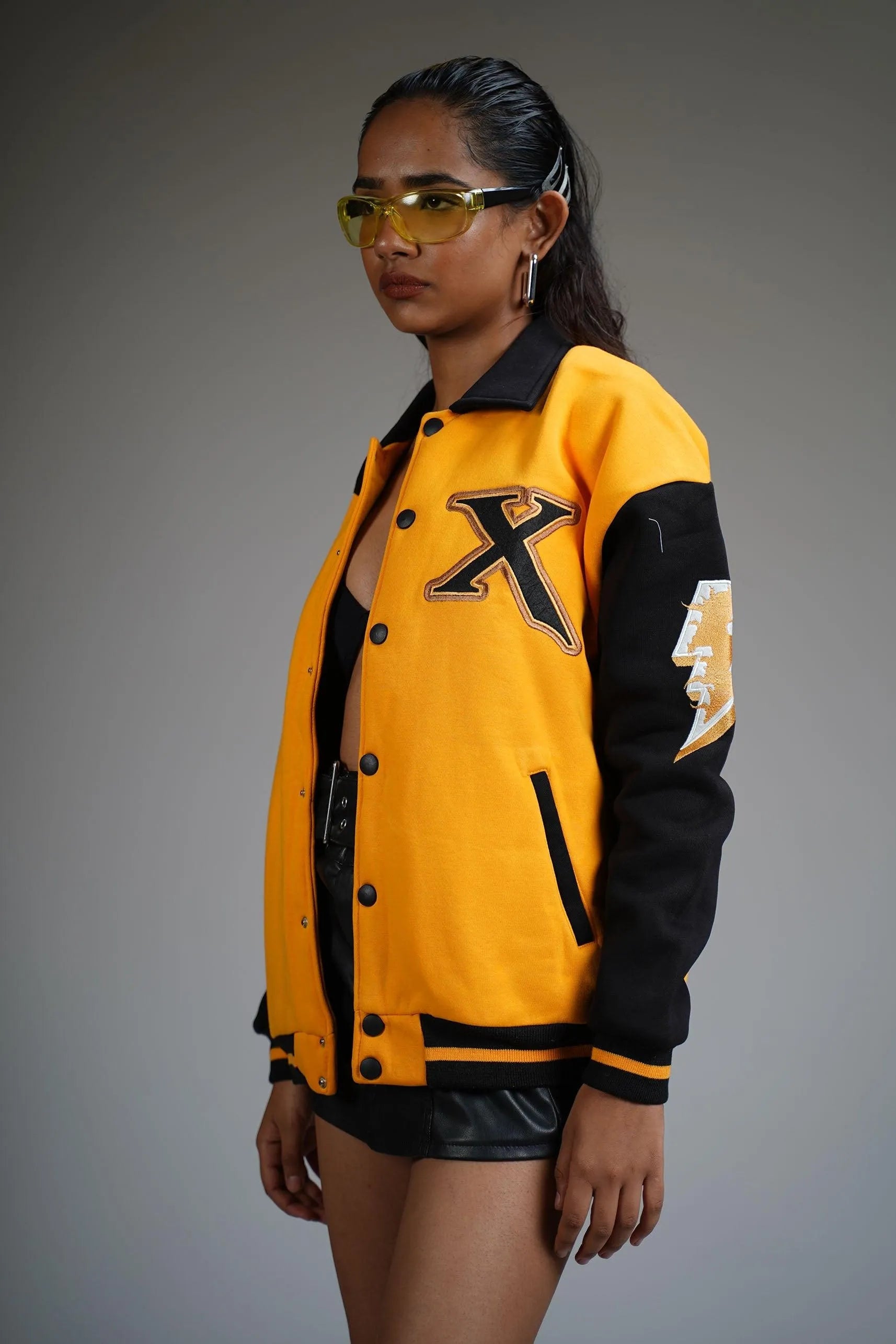Ashes & Beyond Yellow Varsity Jacket