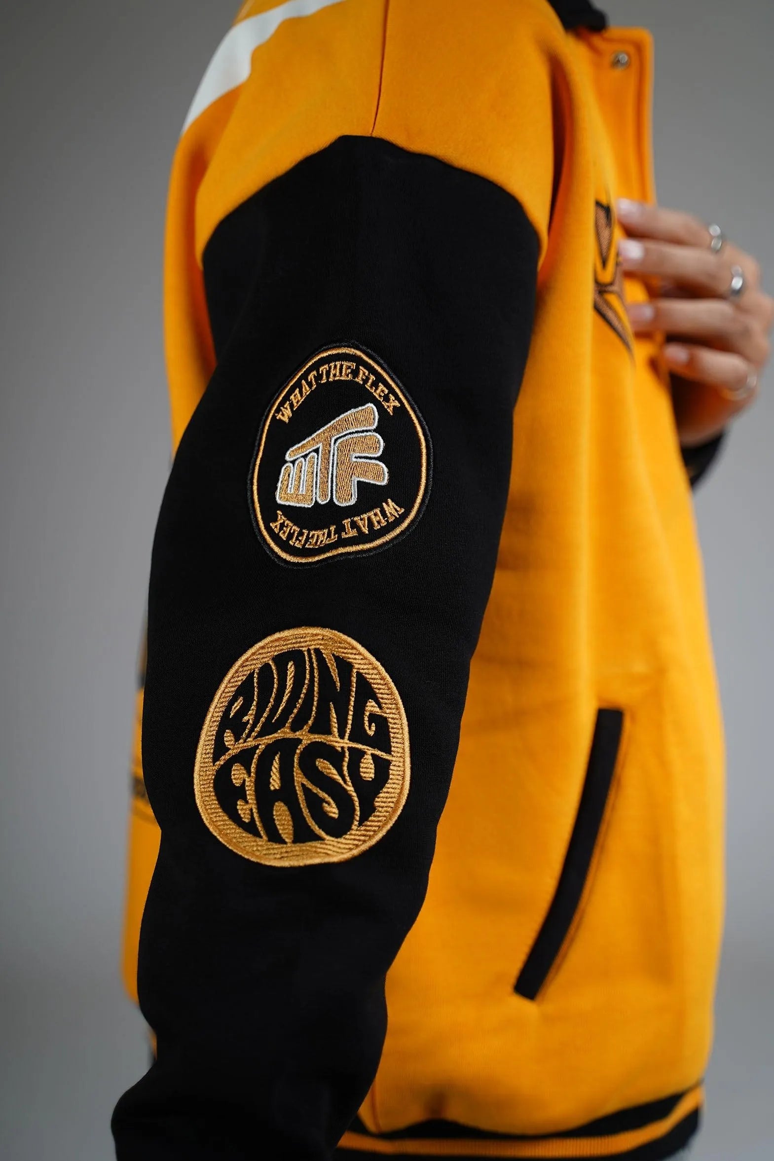 Ashes & Beyond Yellow Varsity Jacket