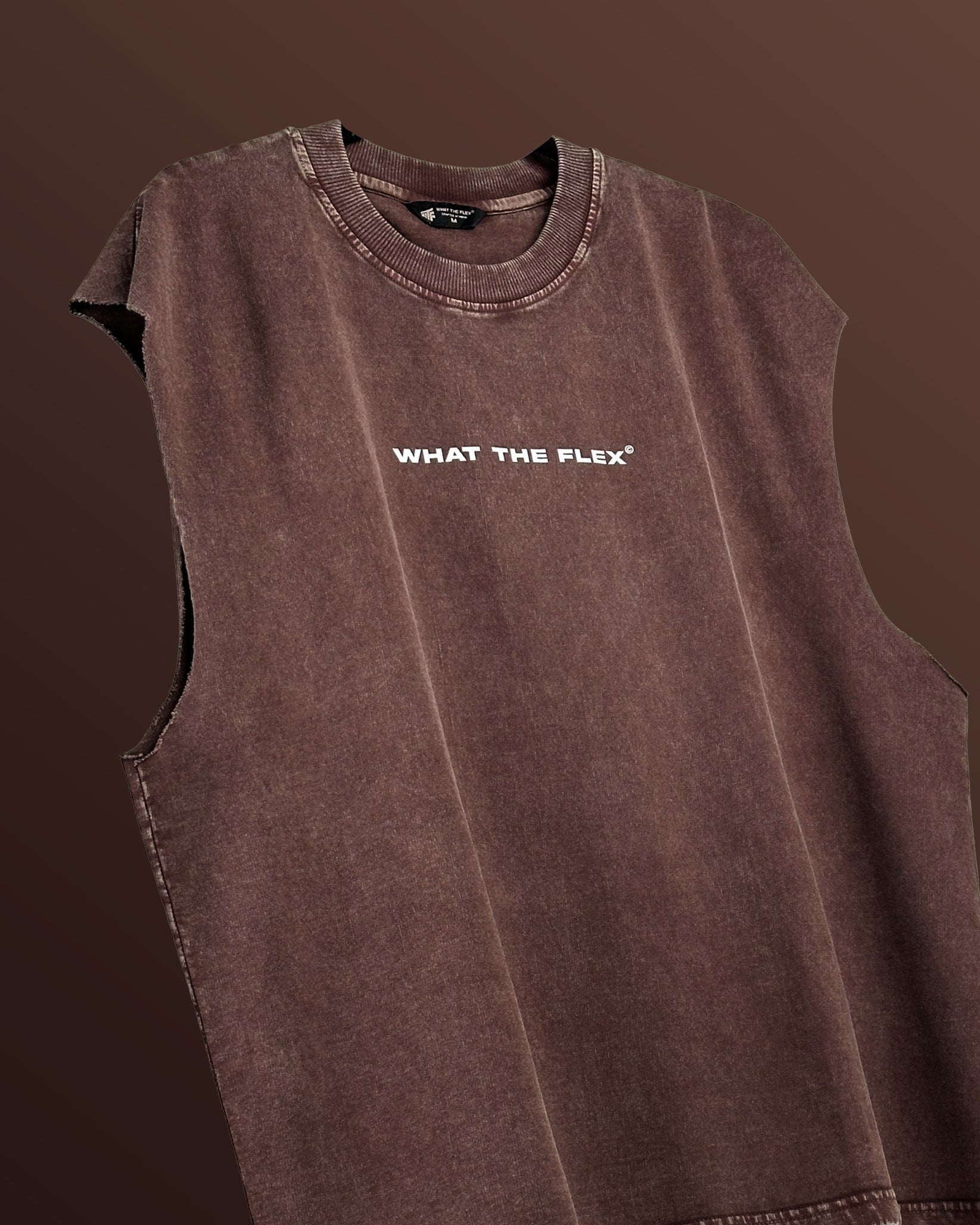 Wildside Brown Acid Wash Vest