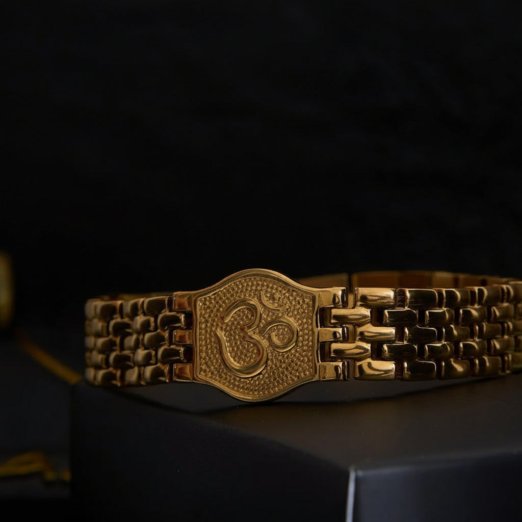 18k OM legacy bracelet with Triple gold plating