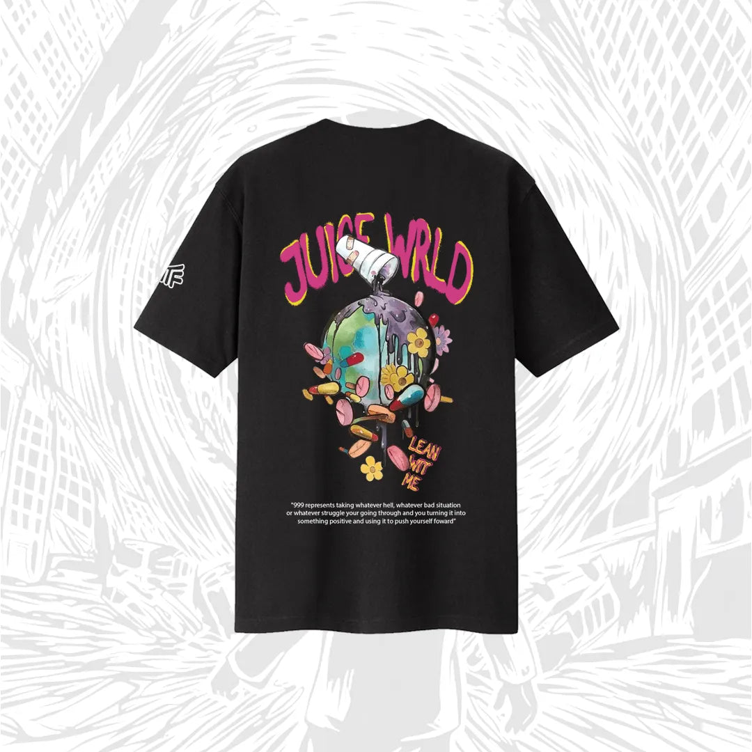 Juice Wrld Black Oversized T-shirt