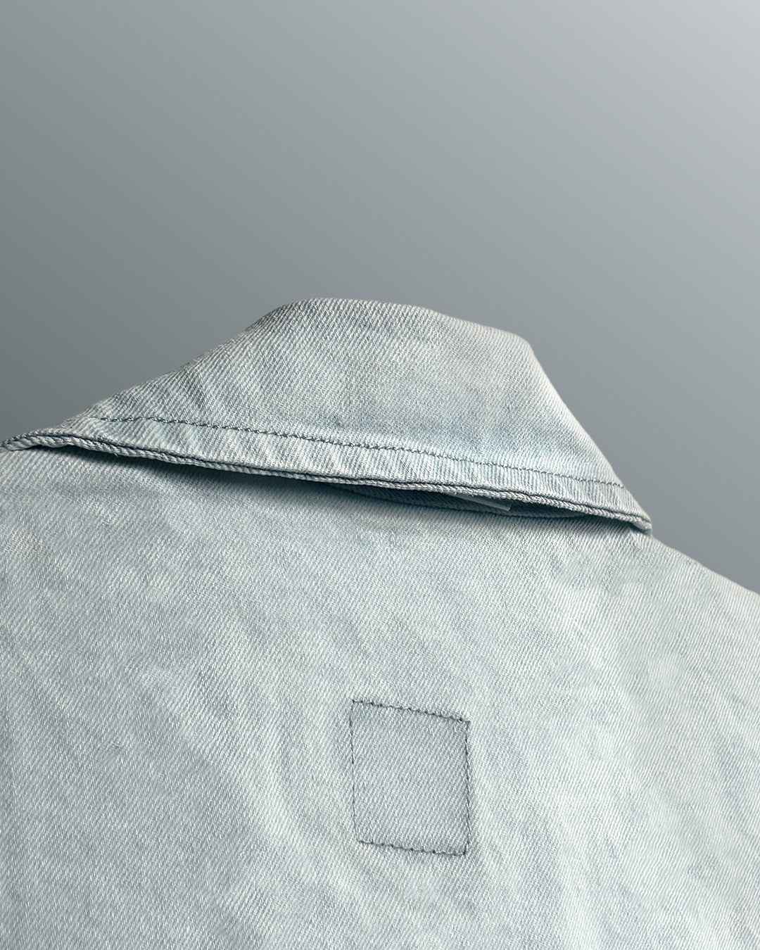 Blue Half Sleeve Denim Layer