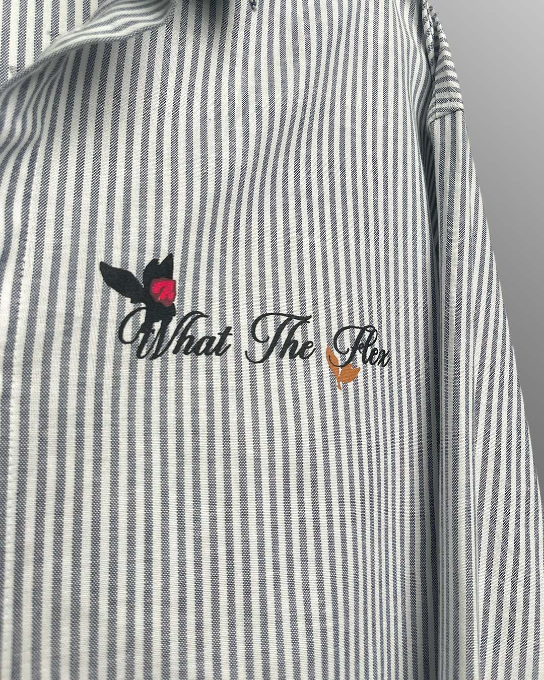 Not Just A Dream Blue Full Sleeves Striped Shirt