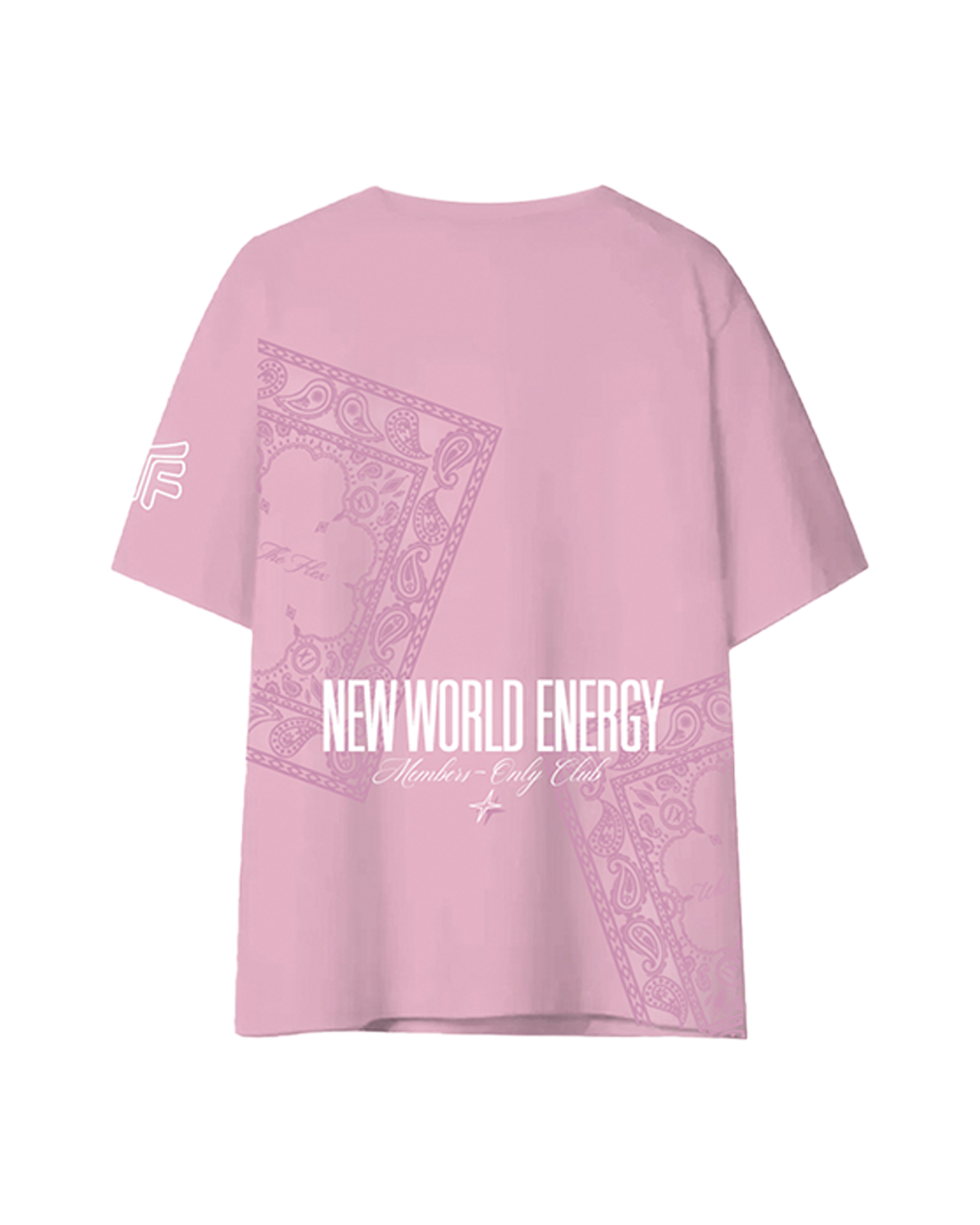 New World Energy Pink Oversized T-shirt