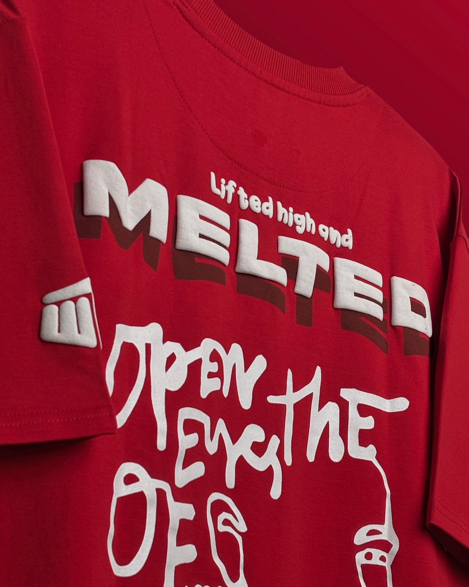 Melted Heavyweight Red T-shirt