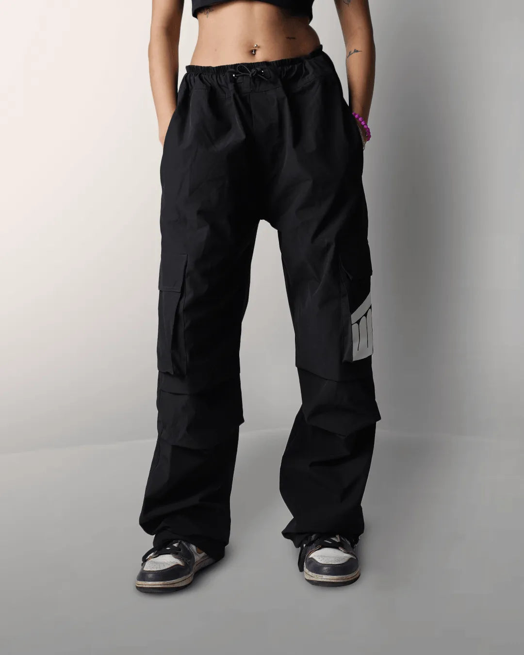 Black Parachute Pants