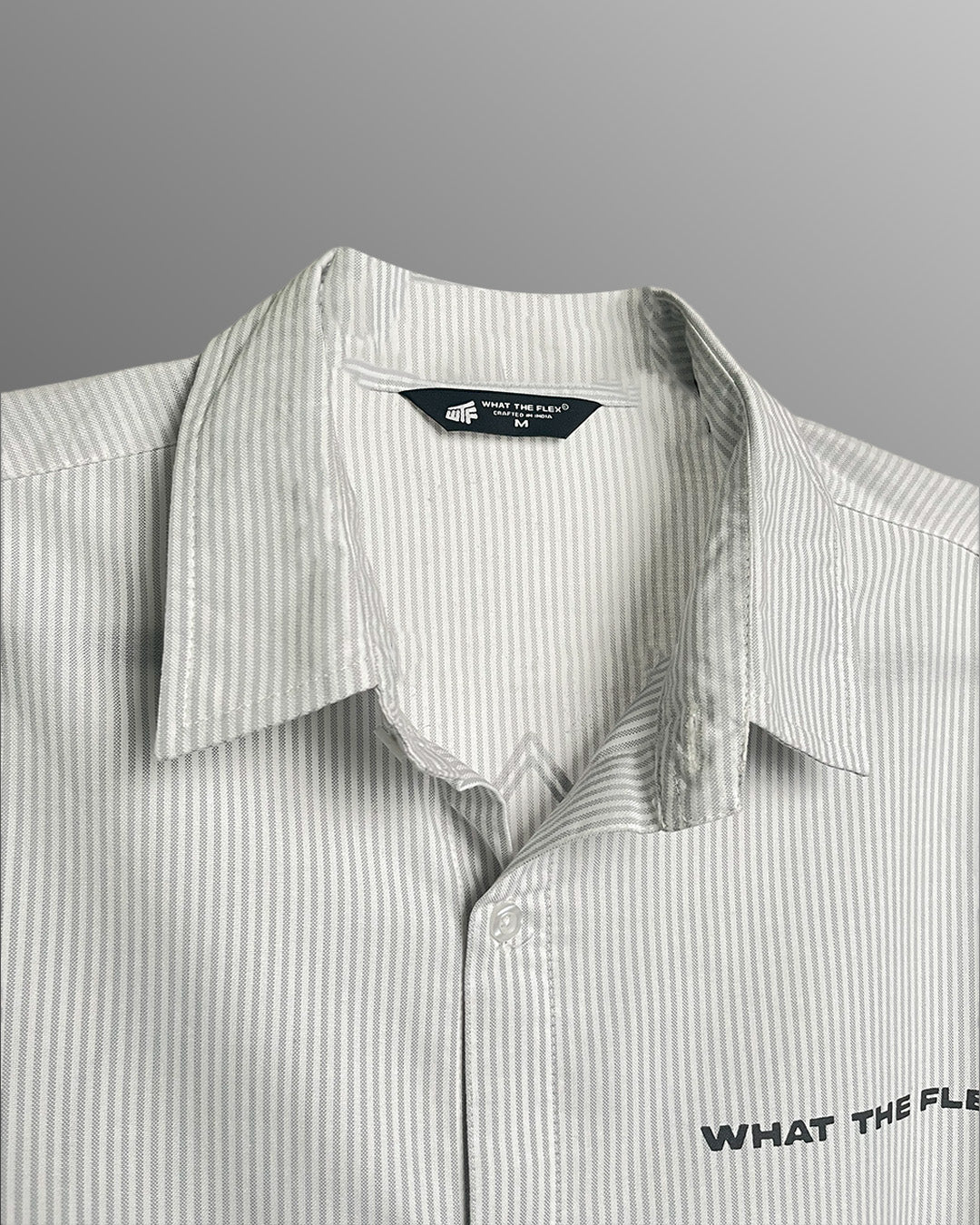 Progress Tribe Full Sleeves Blue and White Striped Shirt